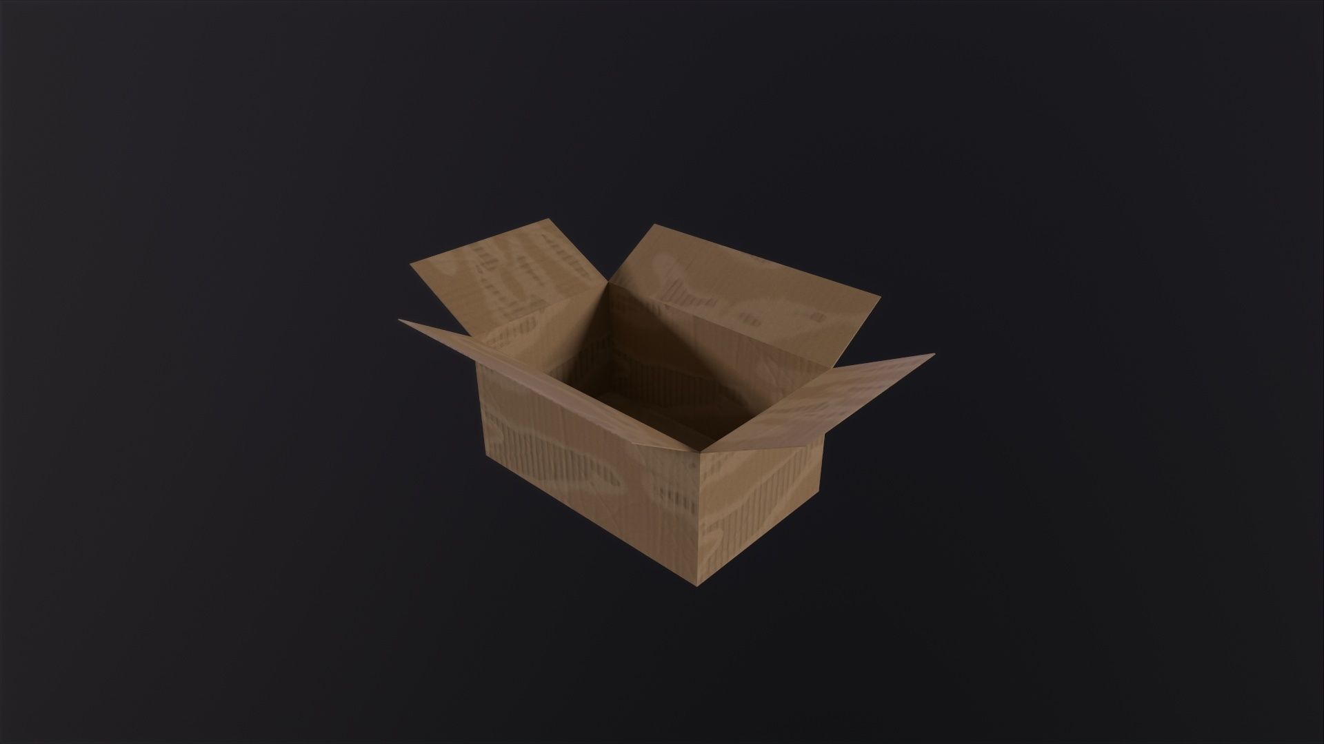 Cardboard Boxes 3D Model Low-poly 3D model_4