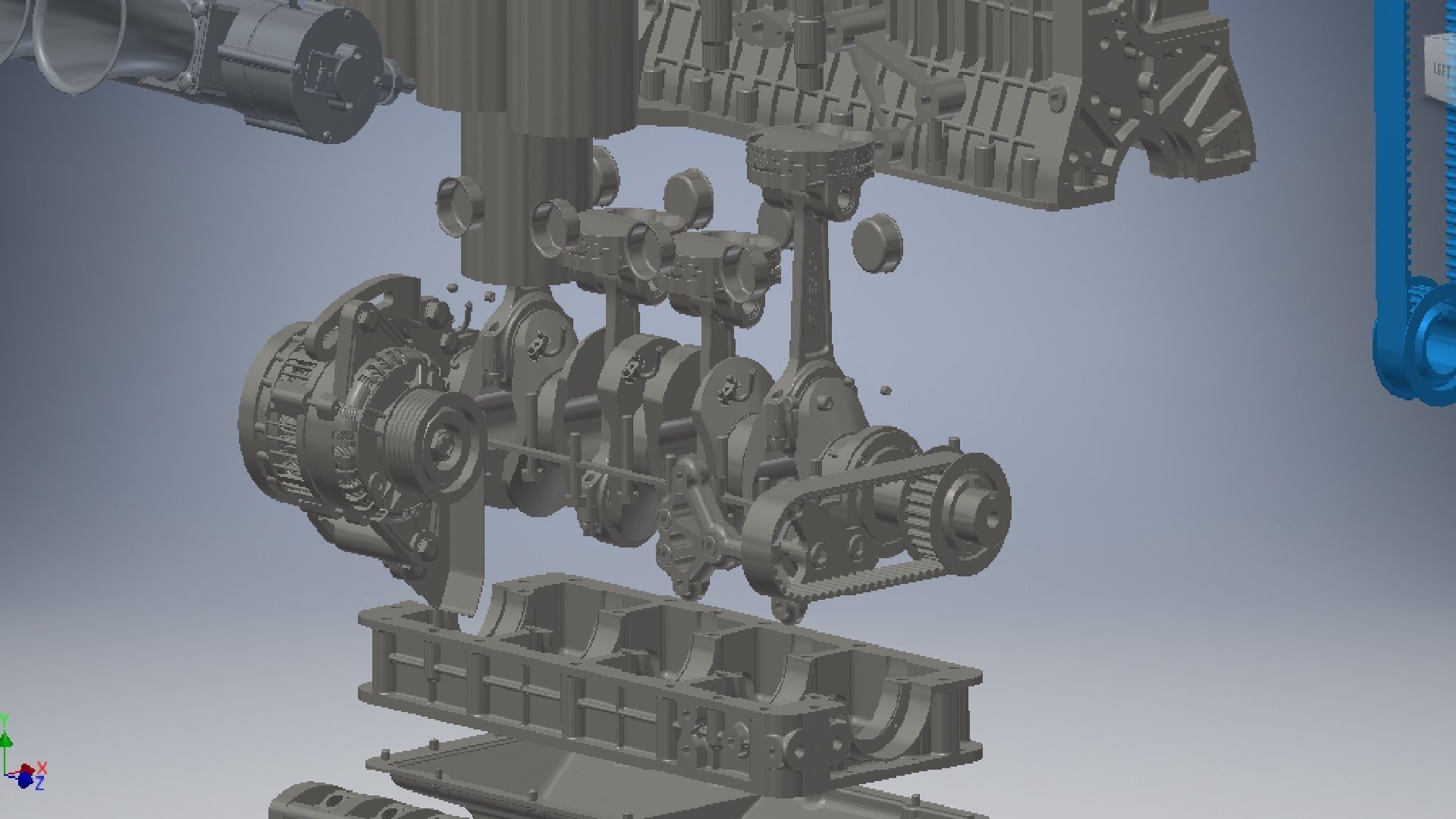 4 Cylinder Engine 3D model 3D model_10