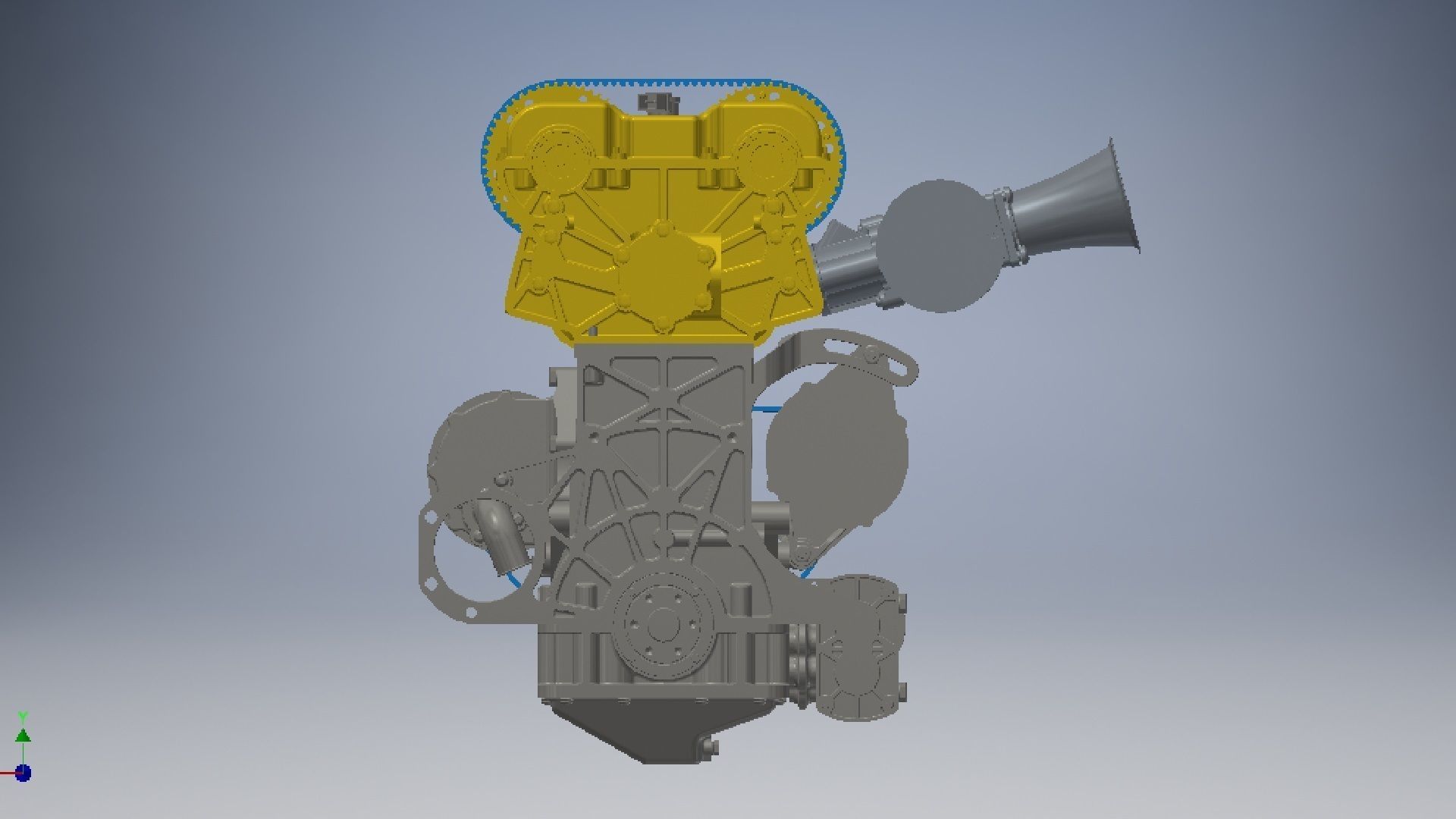 4 Cylinder Engine 3D model 3D model_7