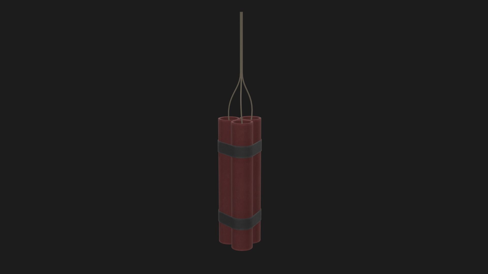 Dynamite Low-poly 3D model_2