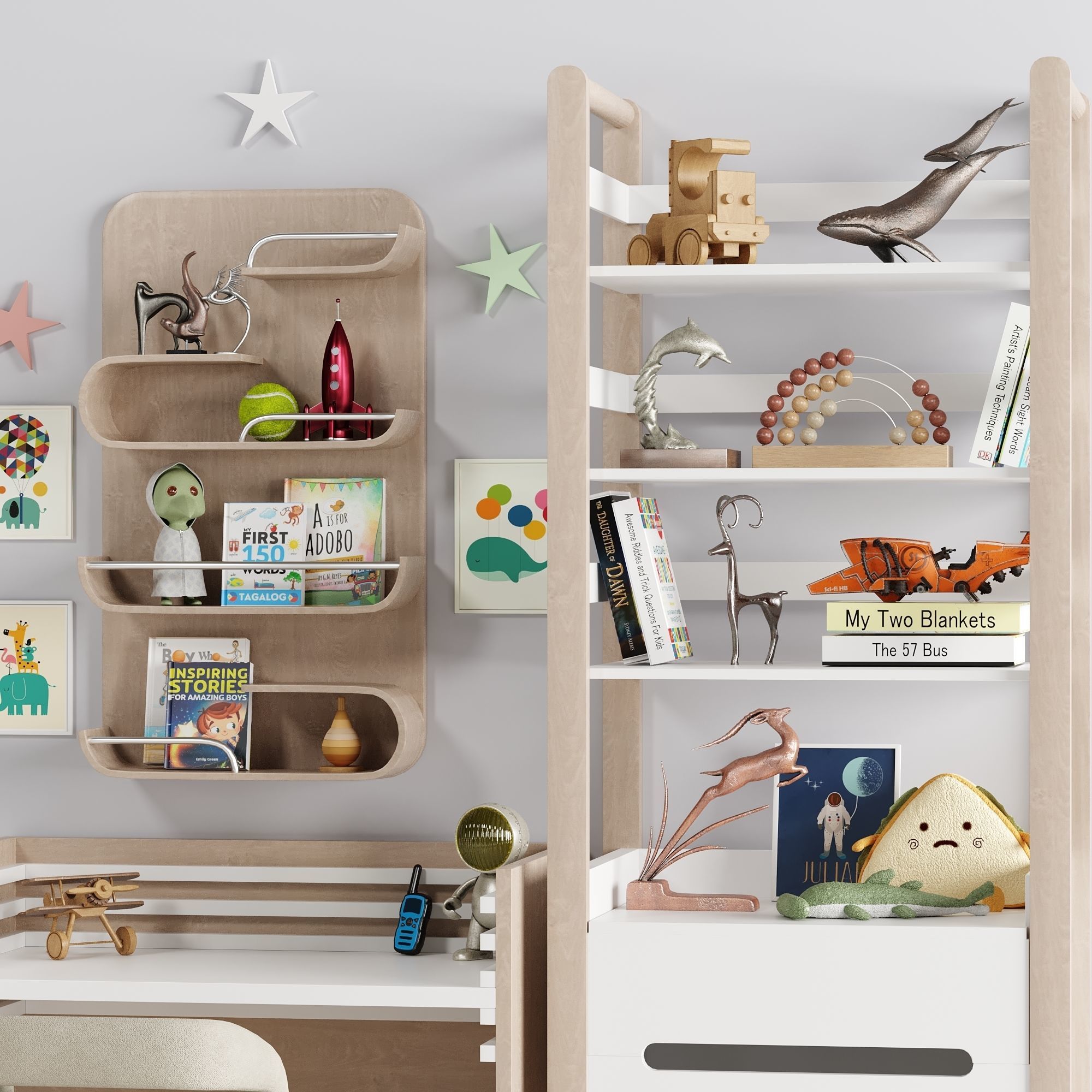 Children Room Set 6 3D model_3