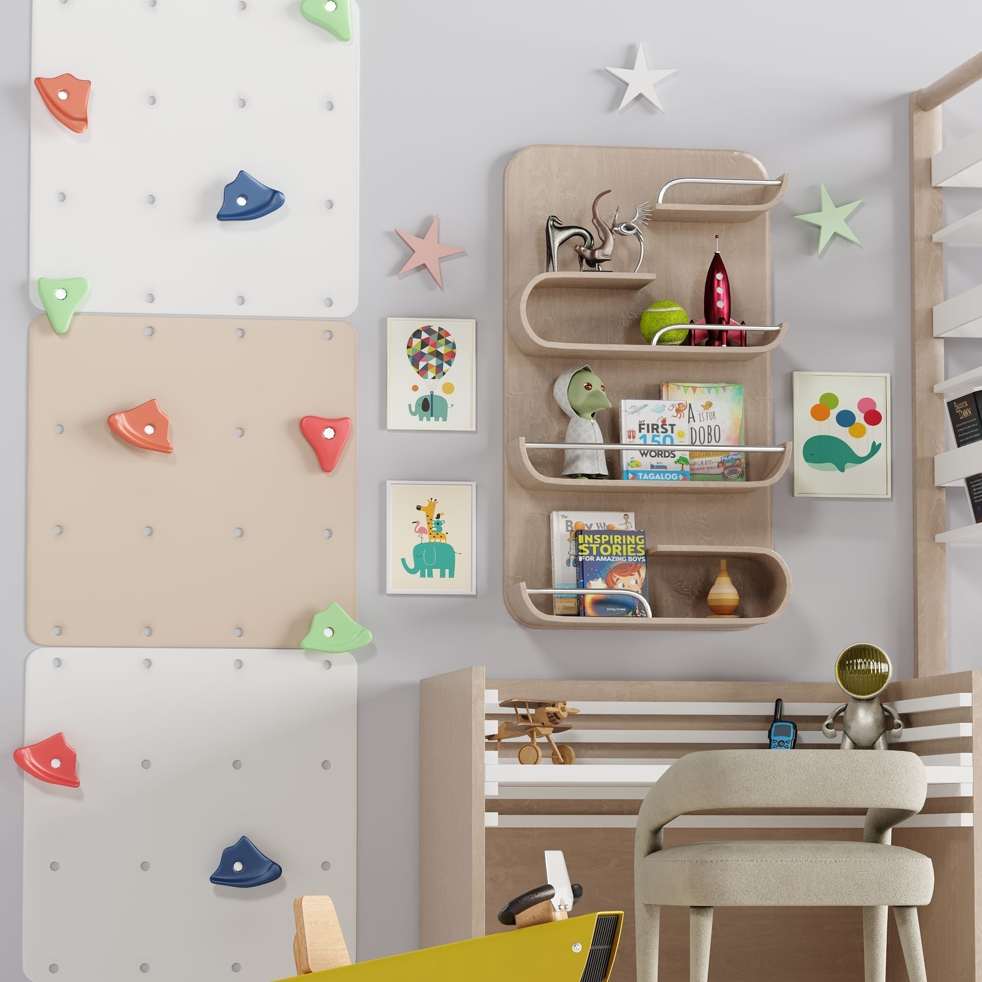 Children Room Set 6 3D model_4