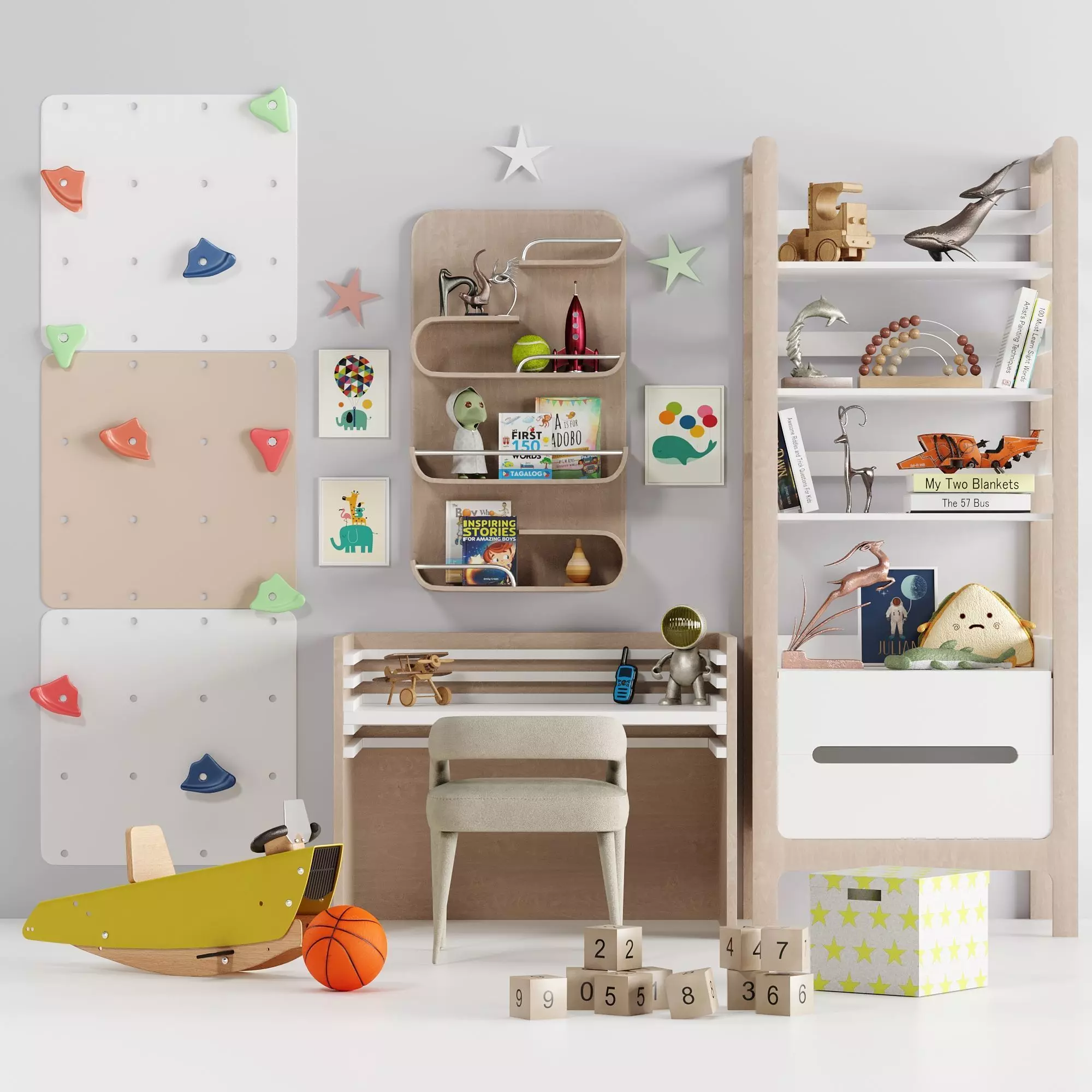 Children Room Set 6 3D model_0