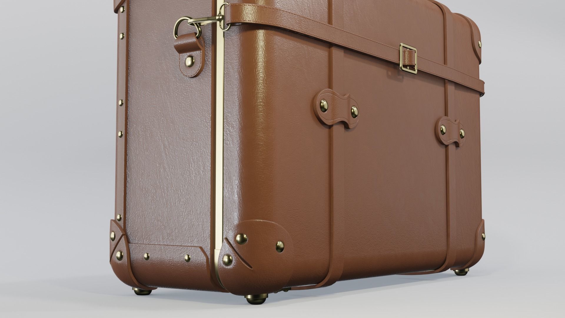 Steamline Pioneer Brown Overnighter 3D model_3