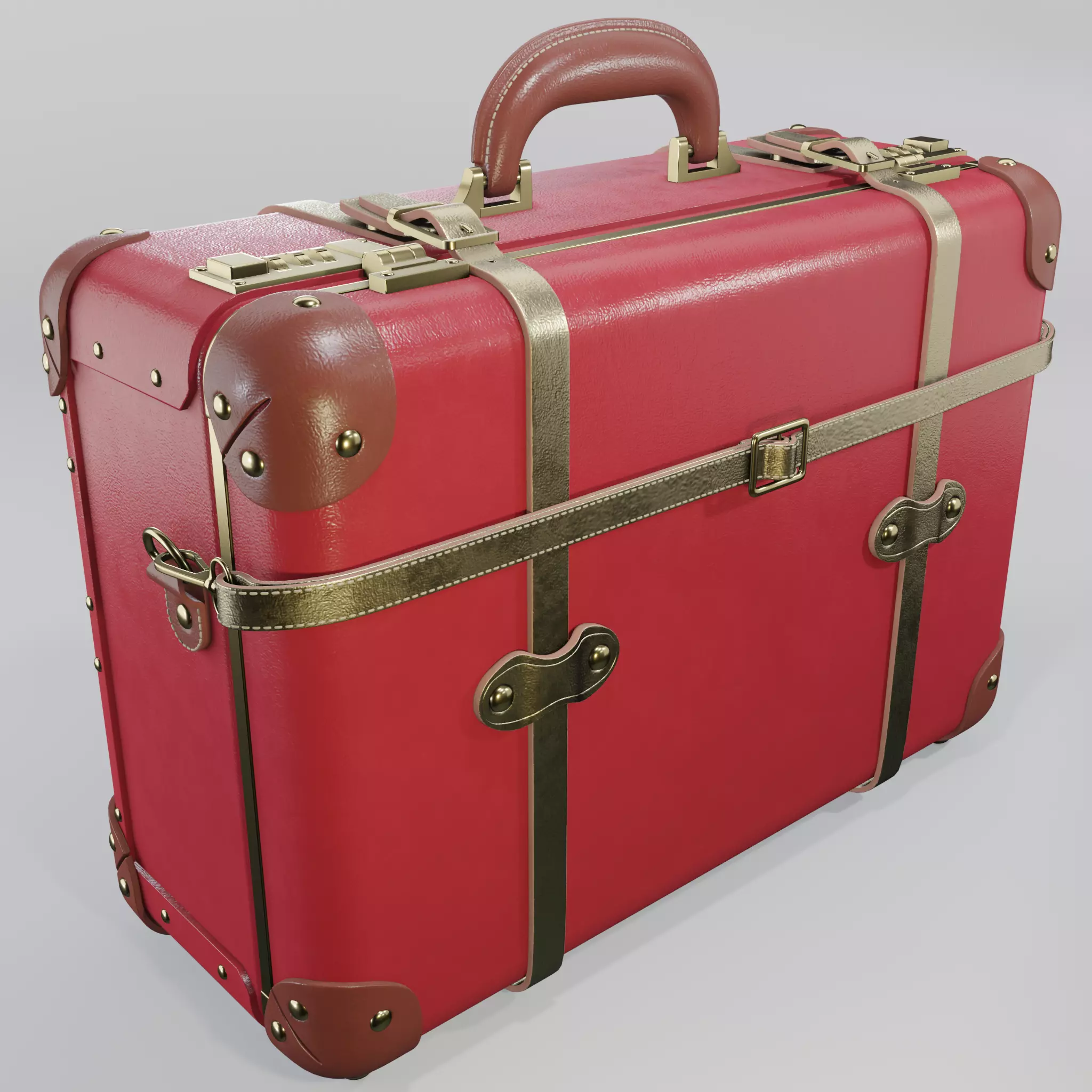 Steamline Soprano Overnighter Red 3D model_0