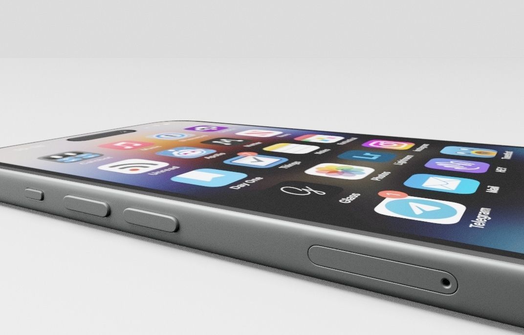 3D model iPhone 15 max pro Vray scene 3D model_6