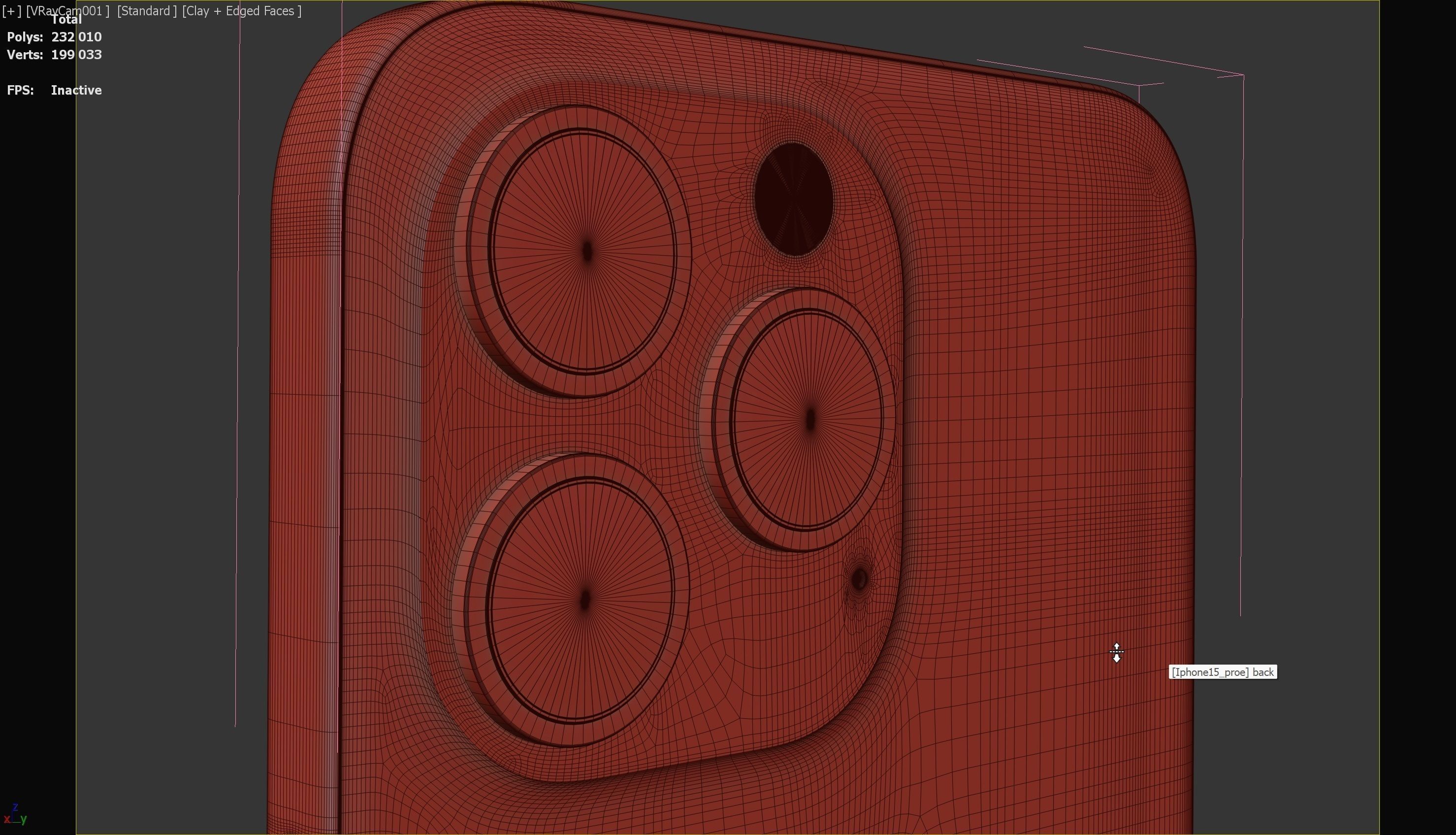 3D model iPhone 15 max pro Vray scene 3D model_10