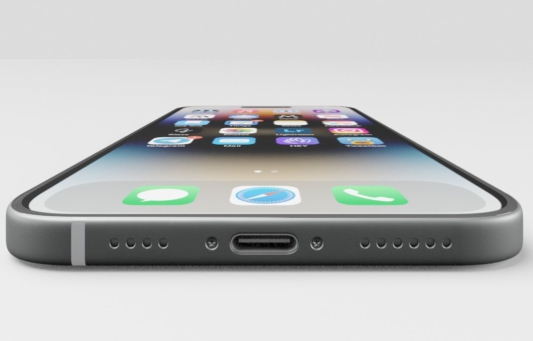 3D model iPhone 15 max pro Vray scene 3D model_5