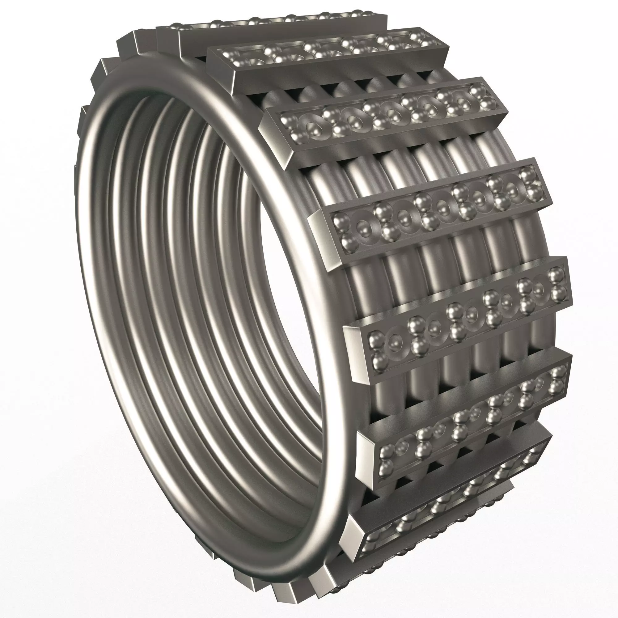 Jewelry Ring 02 Chrome Low-poly 3D model
