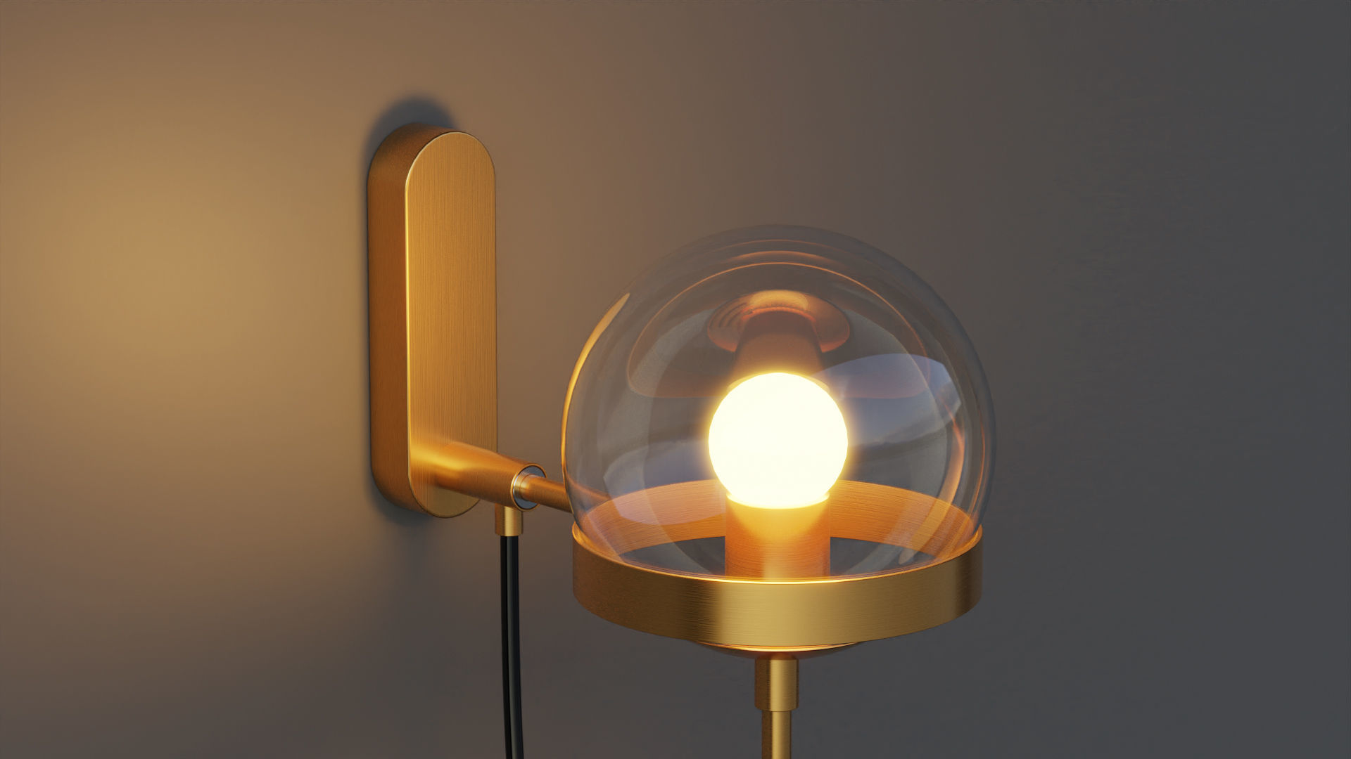 Xavier Vintage Wall Lamp 3D model_3
