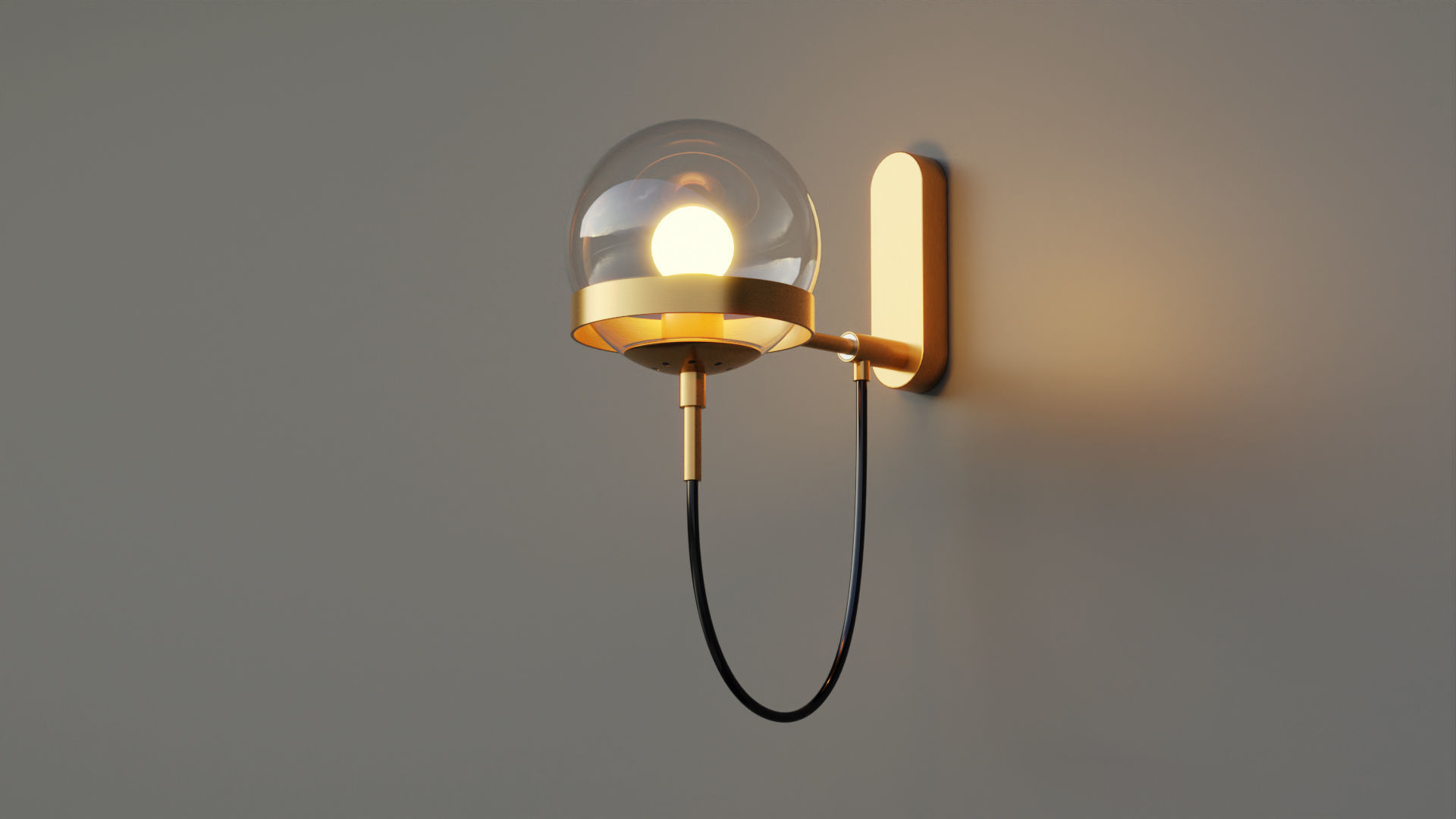 Xavier Vintage Wall Lamp 3D model_2