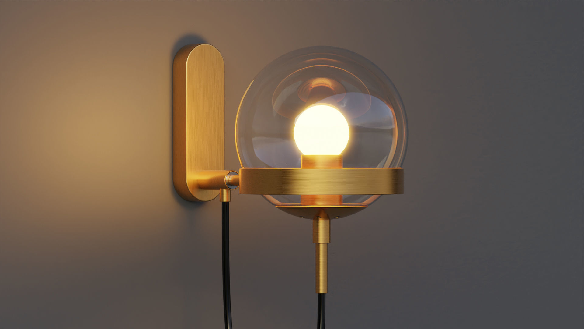 Xavier Vintage Wall Lamp 3D model_4