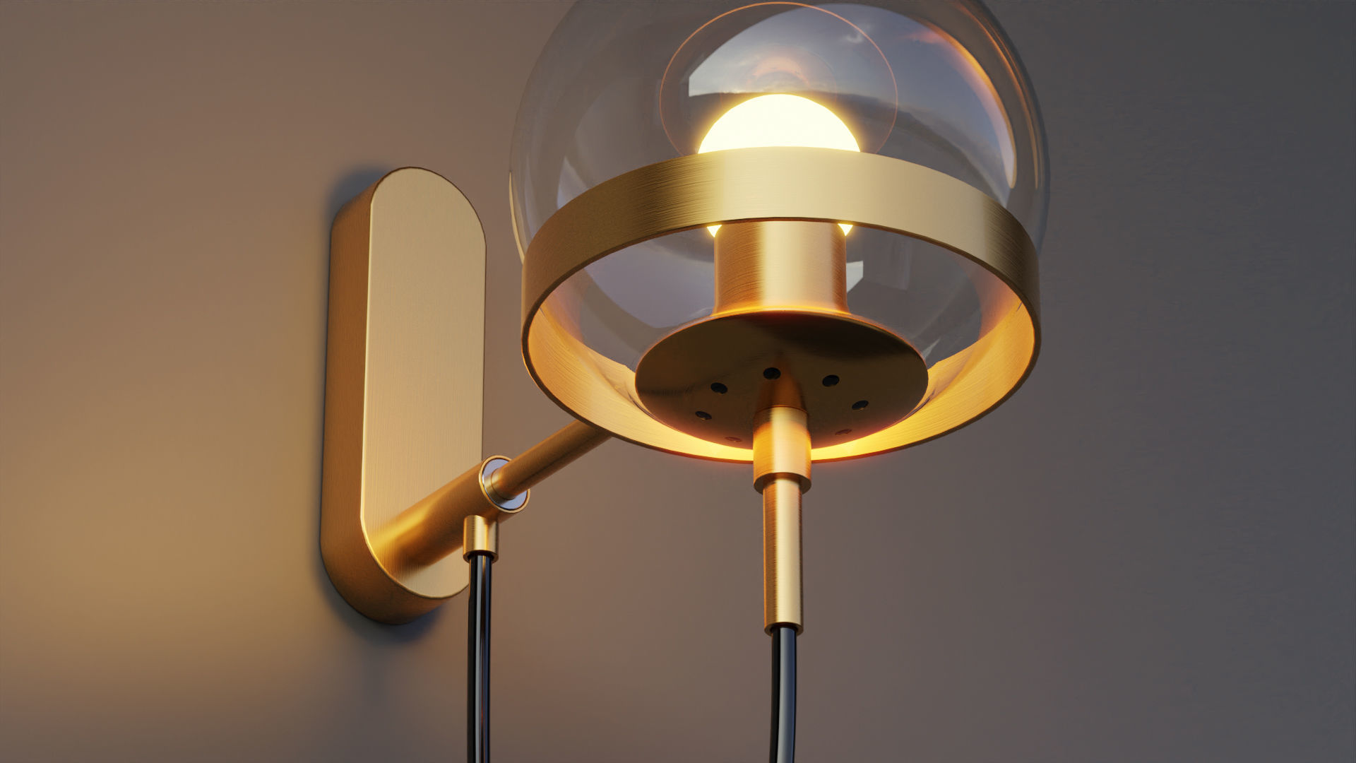 Xavier Vintage Wall Lamp 3D model_5