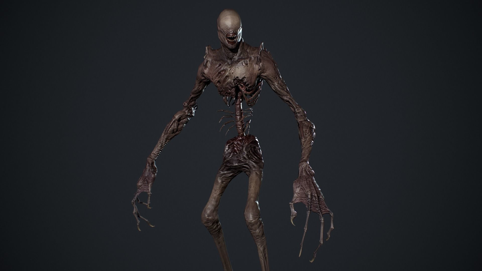 Monster 2 Low-poly 3D model_13