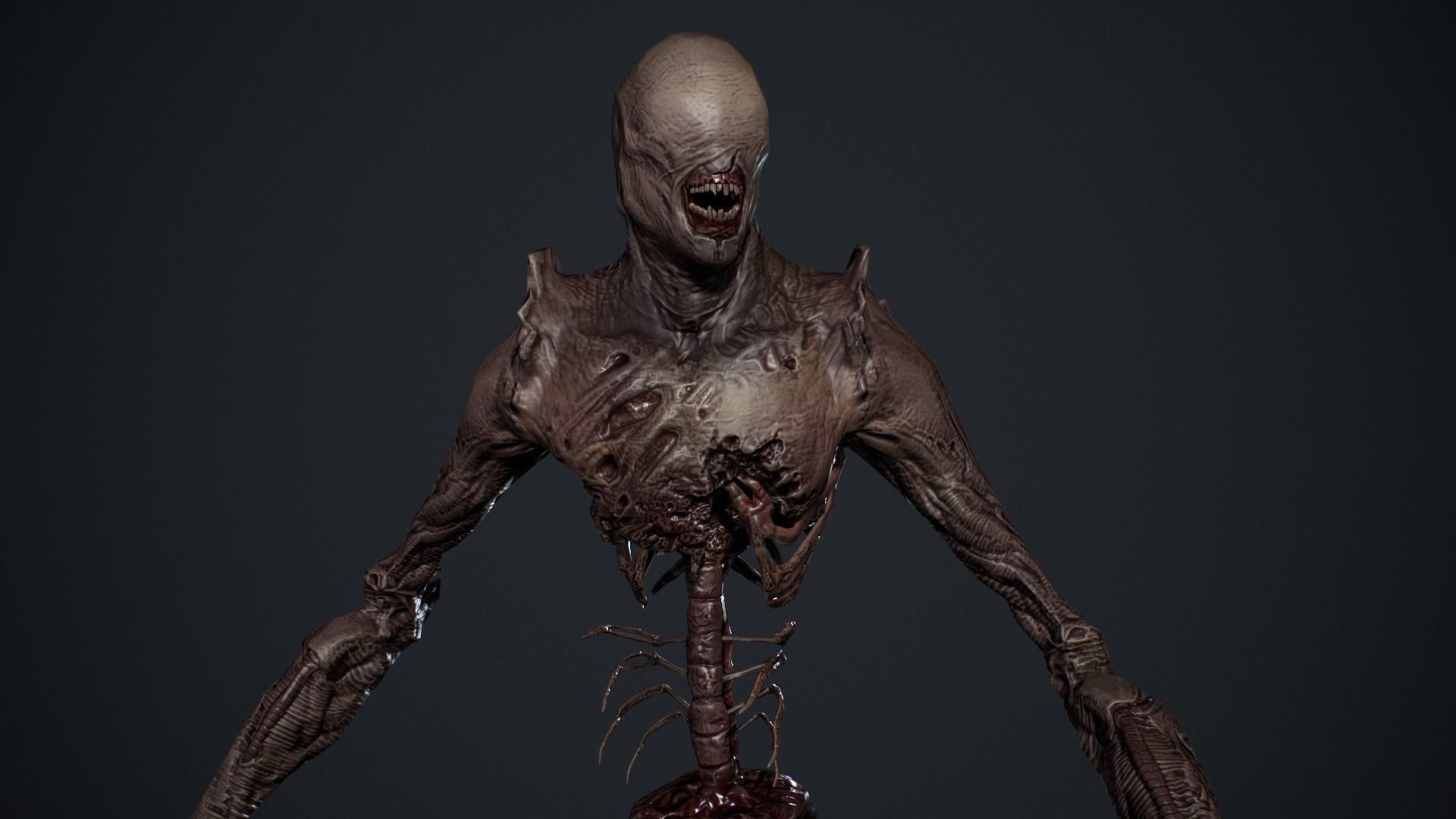 Monster 2 Low-poly 3D model_15