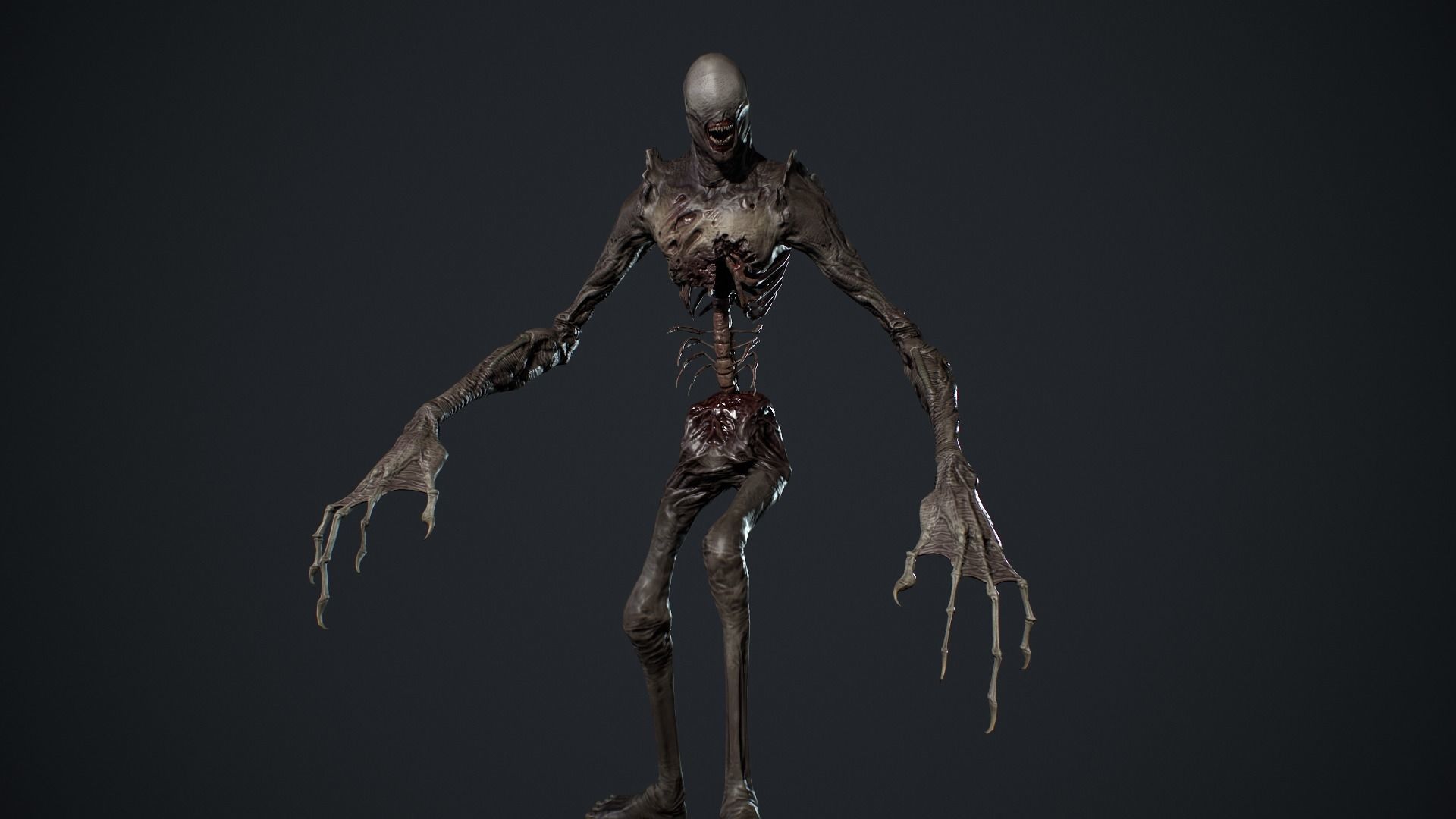 Monster 2 Low-poly 3D model_12