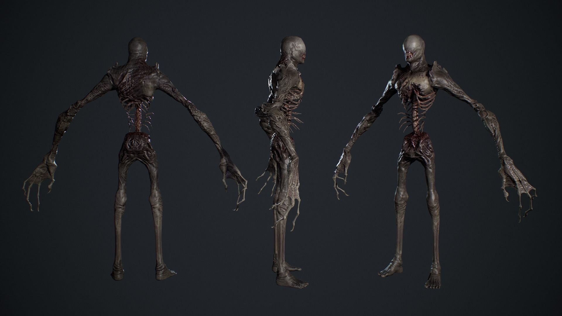 Monster 2 Low-poly 3D model_6