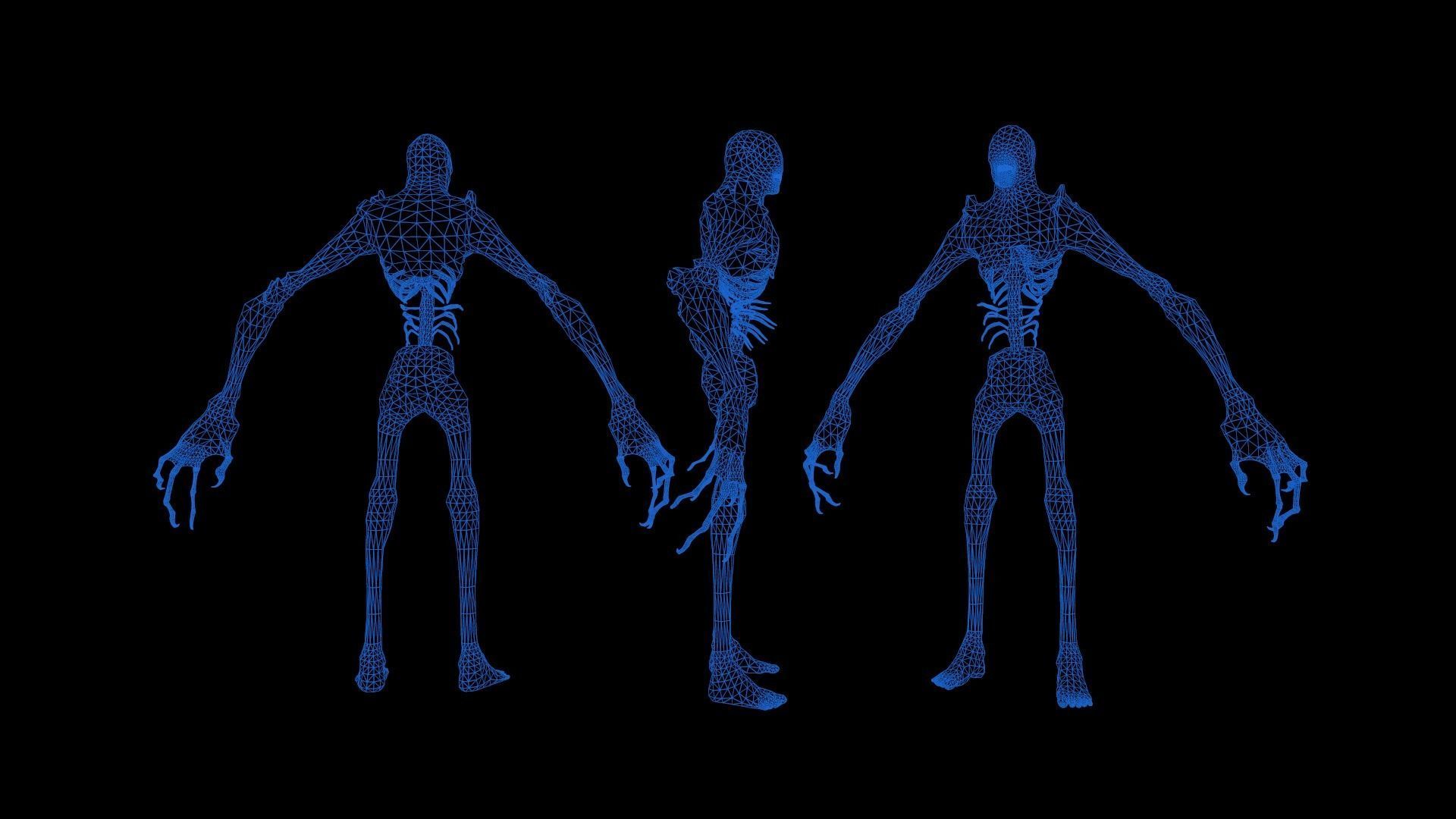 Monster 2 Low-poly 3D model_8