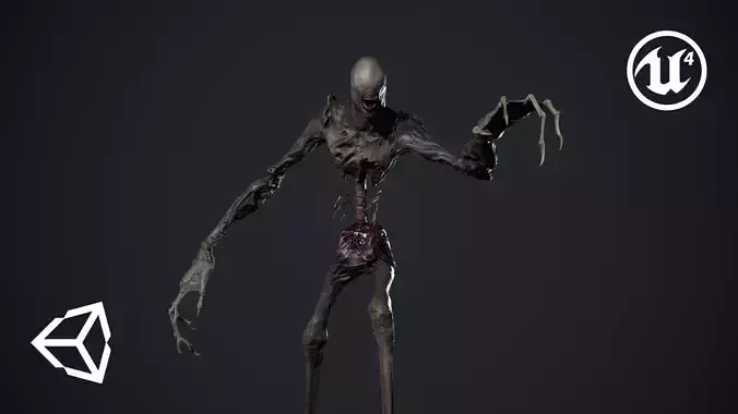 Monster 2 Low-poly 3D model