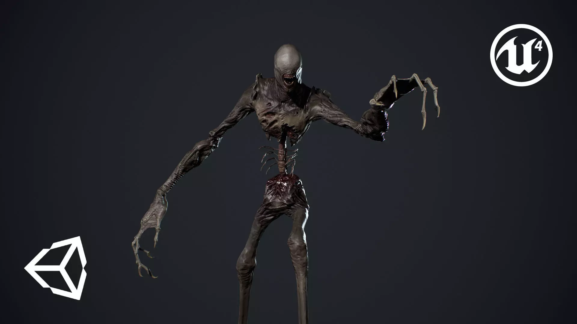 Monster 2 Low-poly 3D model_0