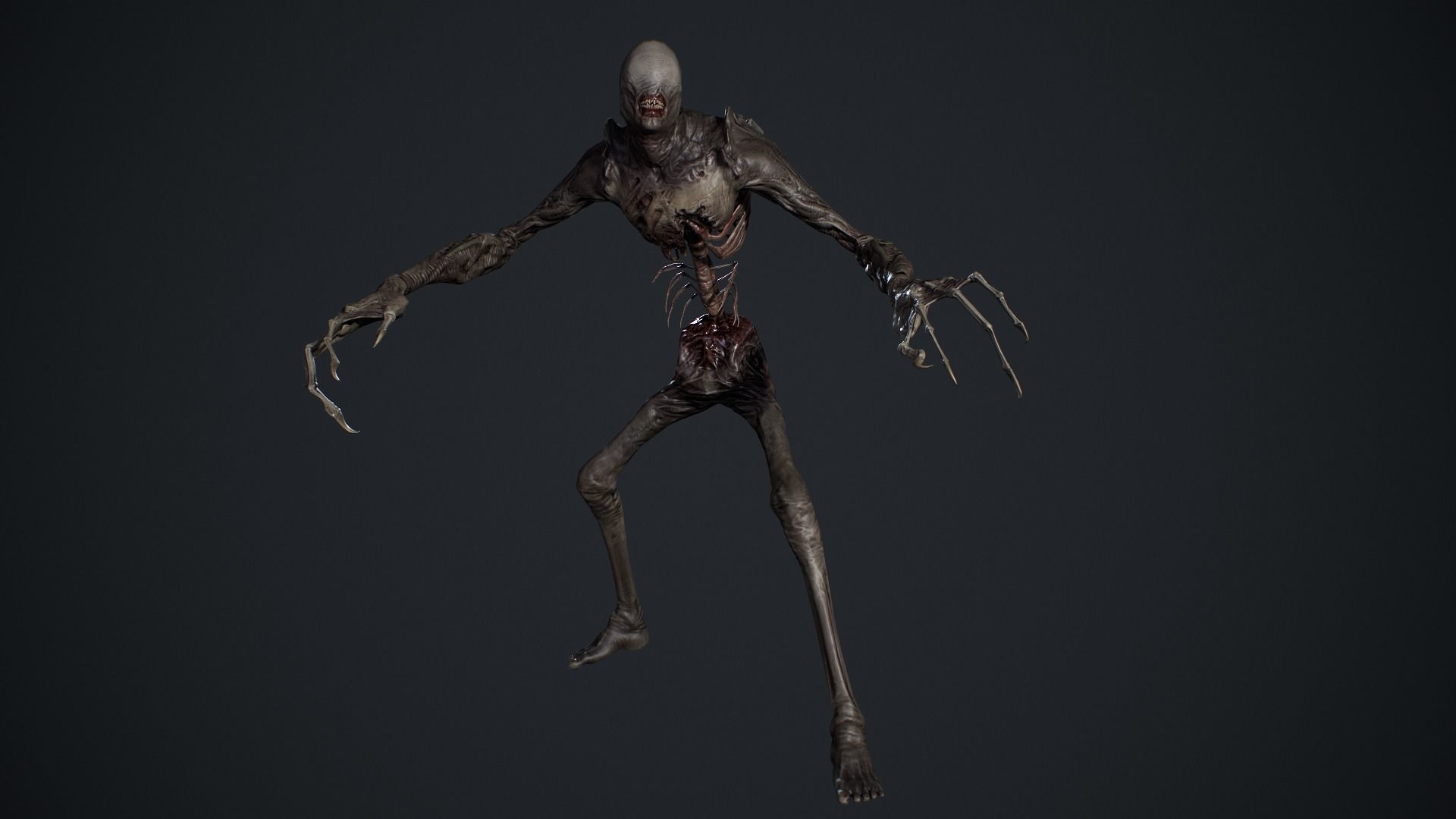 Monster 2 Low-poly 3D model_9