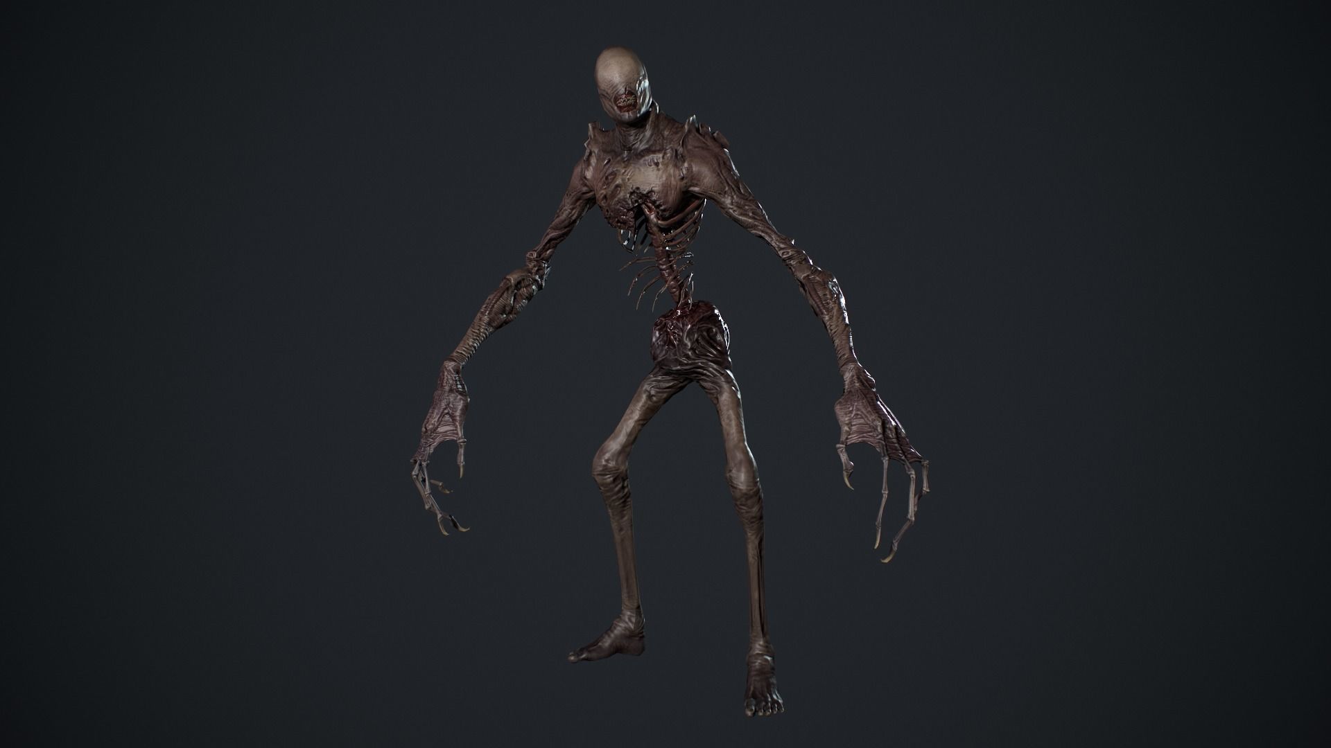 Monster 2 Low-poly 3D model_11