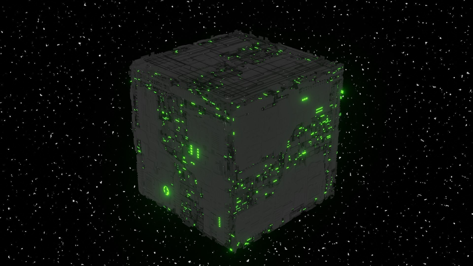 The Borg V2 3D model_1