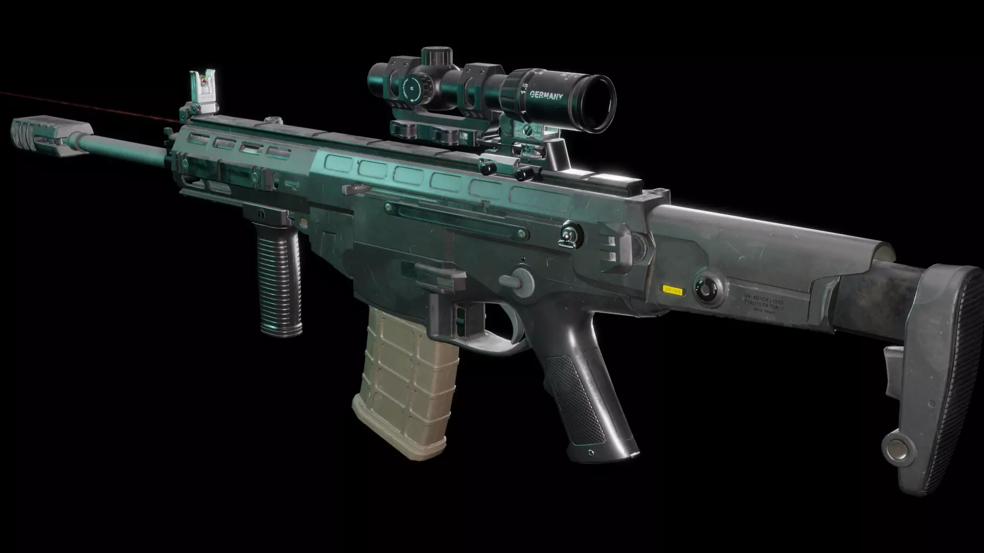 ARX200 Assault Rifle LOW-POLY Low-poly 3D model_0