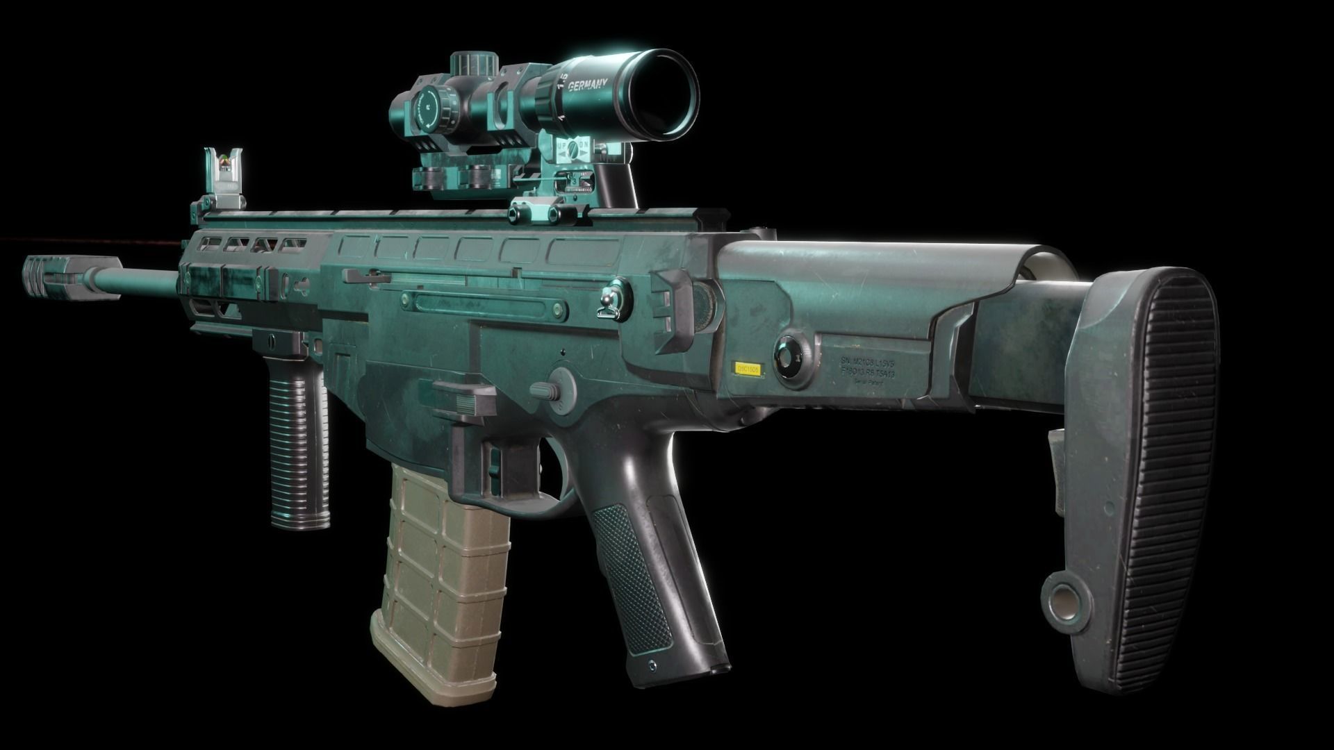 ARX200 Assault Rifle LOW-POLY Low-poly 3D model_3