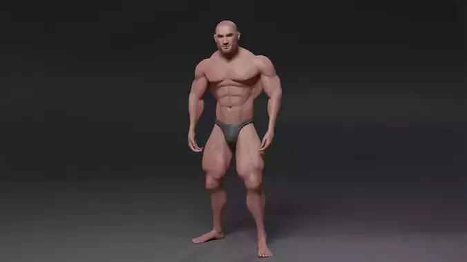 Human Body - Muscular Male - Unreal Engine Low-poly 3D model Human Body - Muscular Male - Unreal Engine Low-poly 3D model