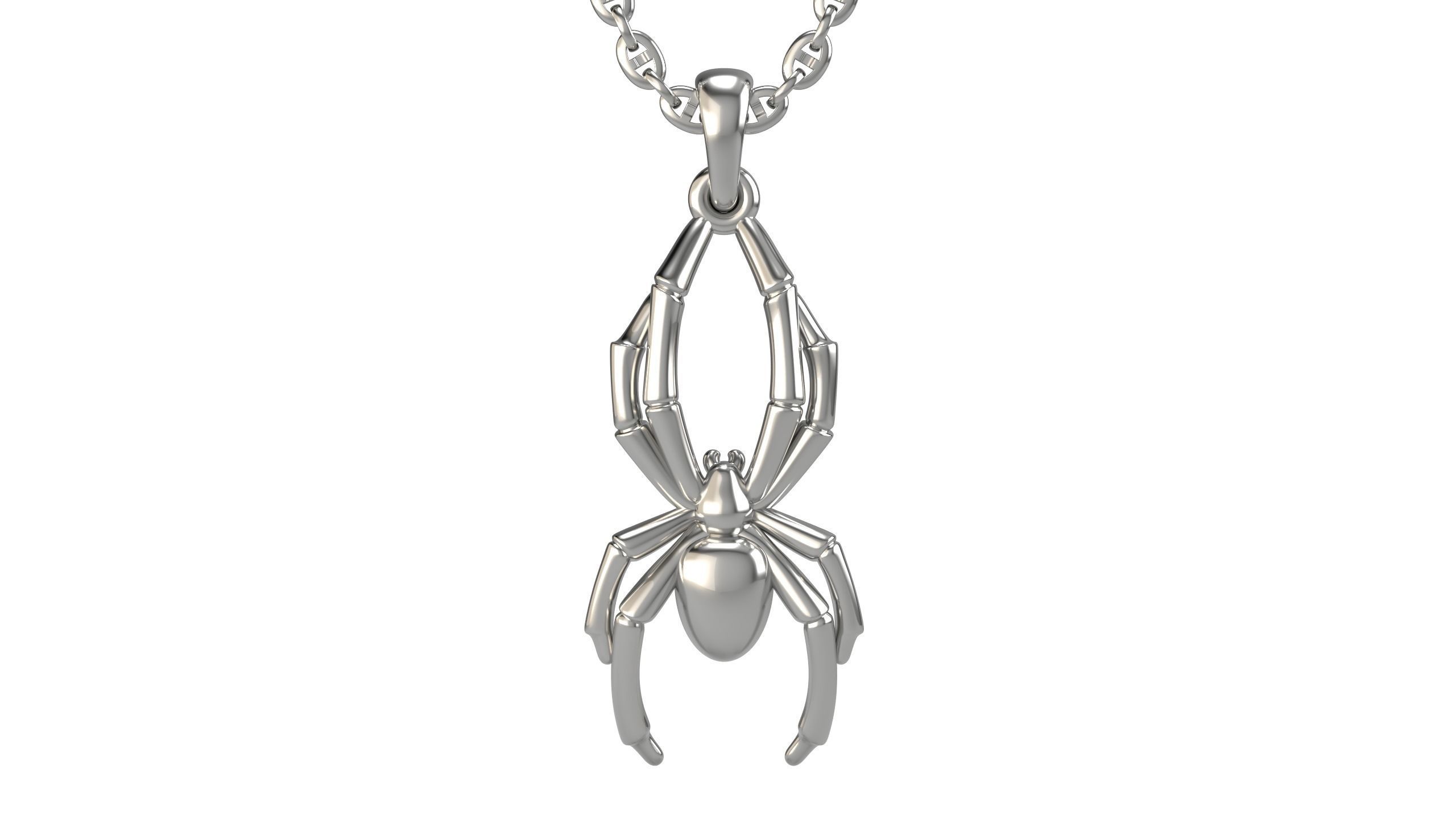 Spider pendant V4 3D print model_4