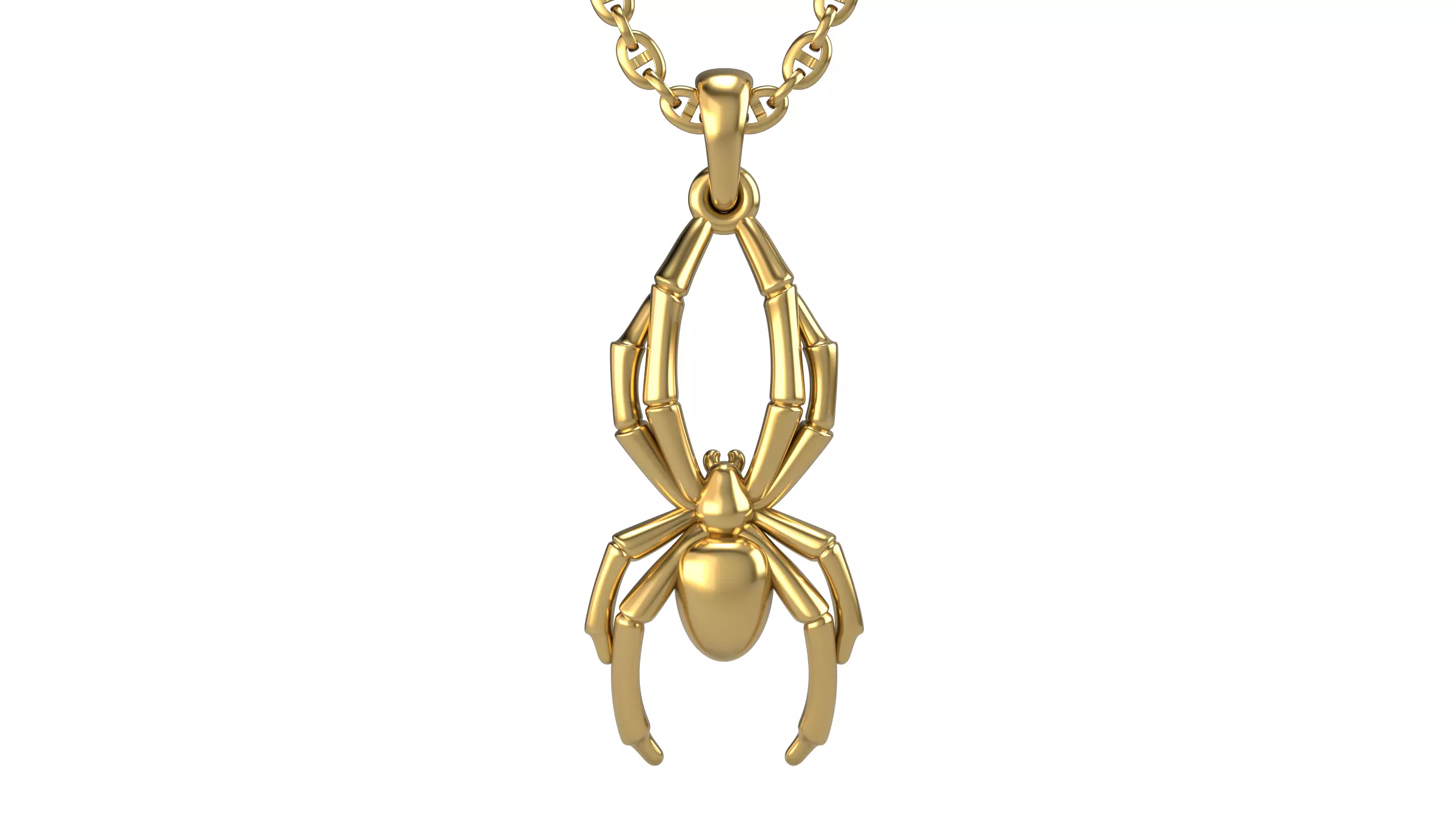Spider pendant V4 3D print model_0