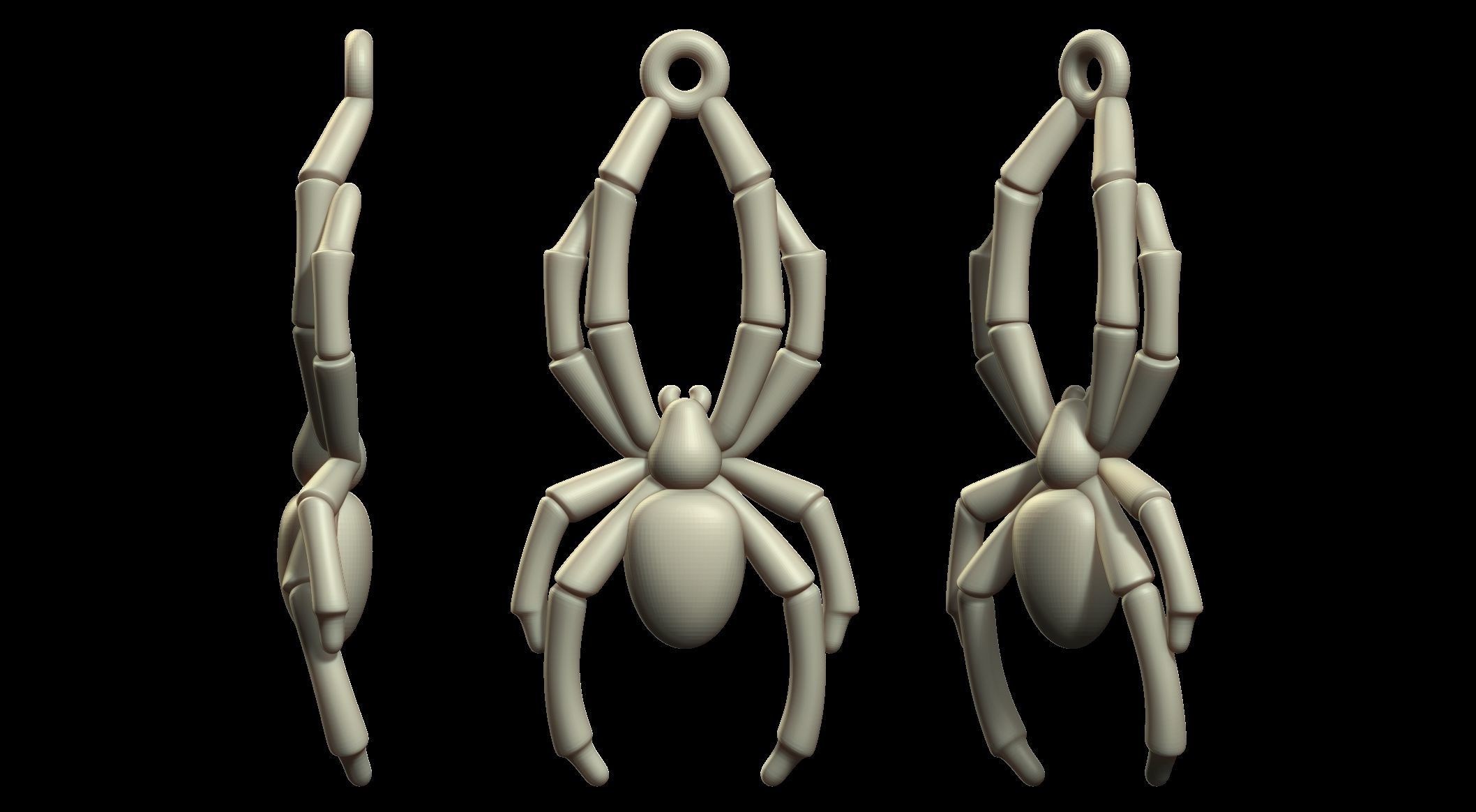 Spider pendant V4 3D print model_2