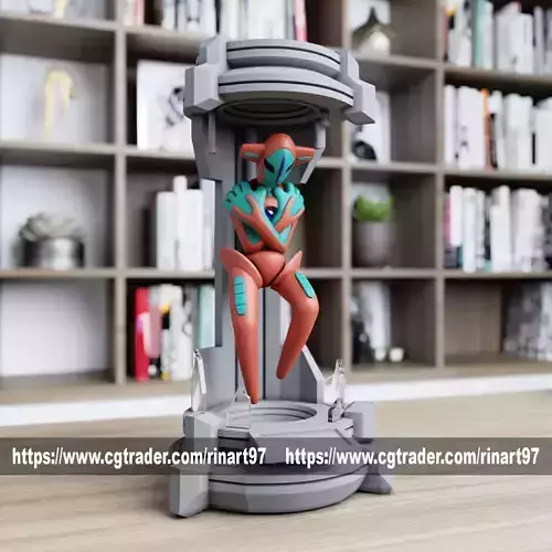 Deoxys in the lab from pokemon 3D print model
