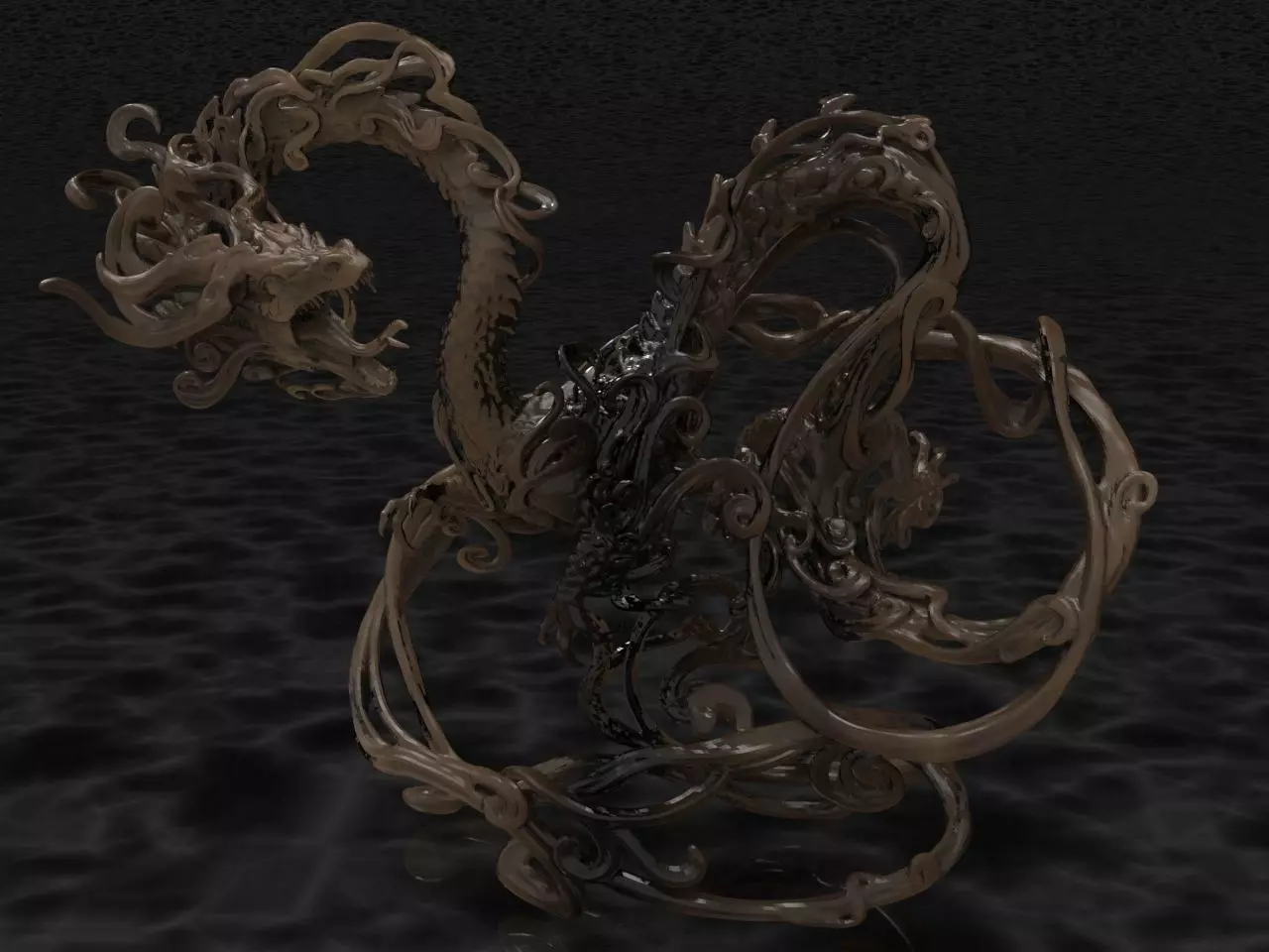 Dragon figurine Free 3D print model