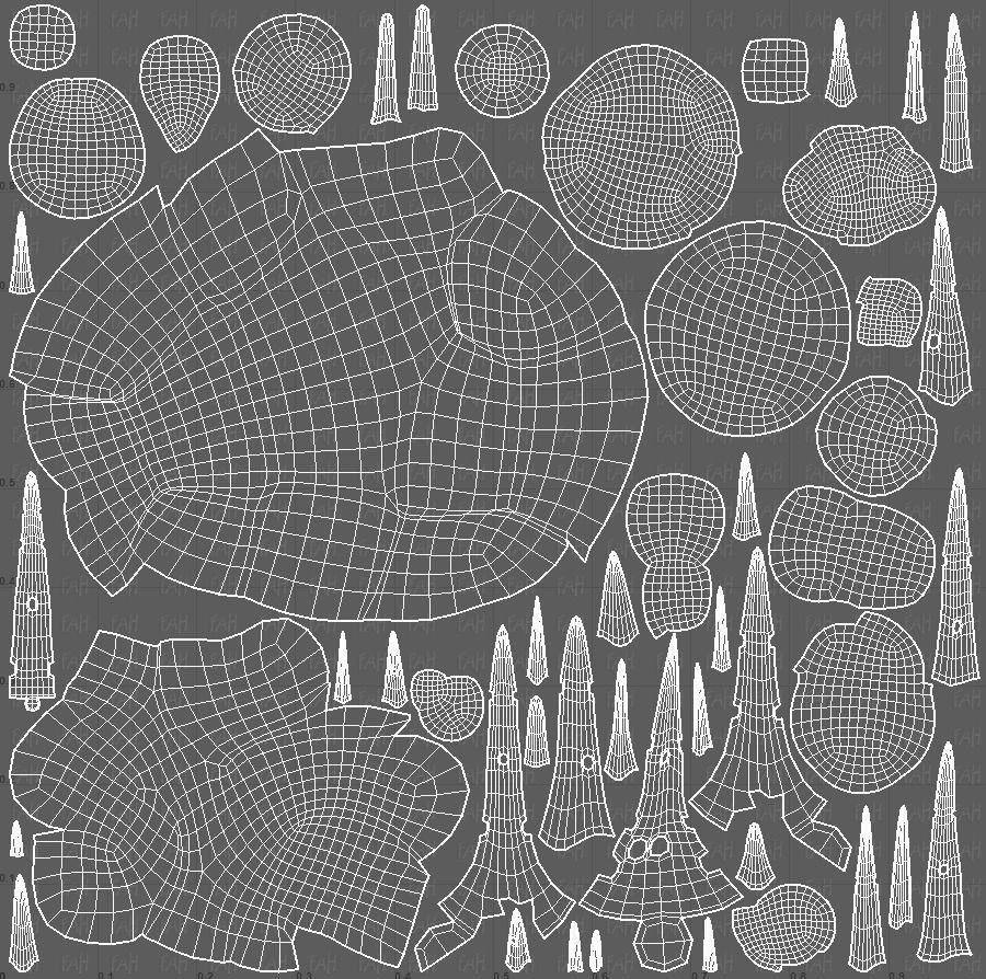 Trees Cartoon V50 Low-poly 3D model_45