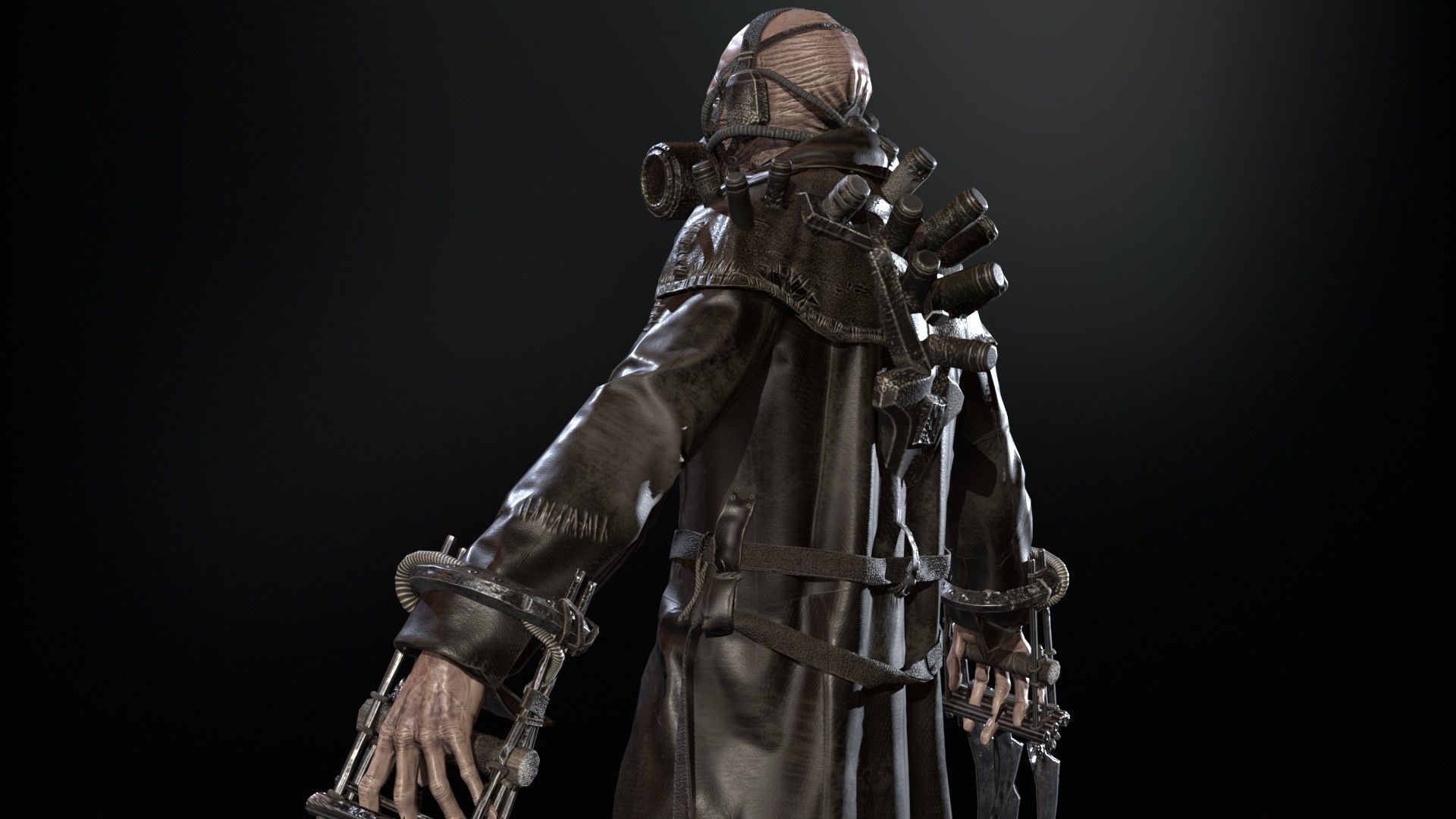 SuperZombie6 Low-poly 3D model_9