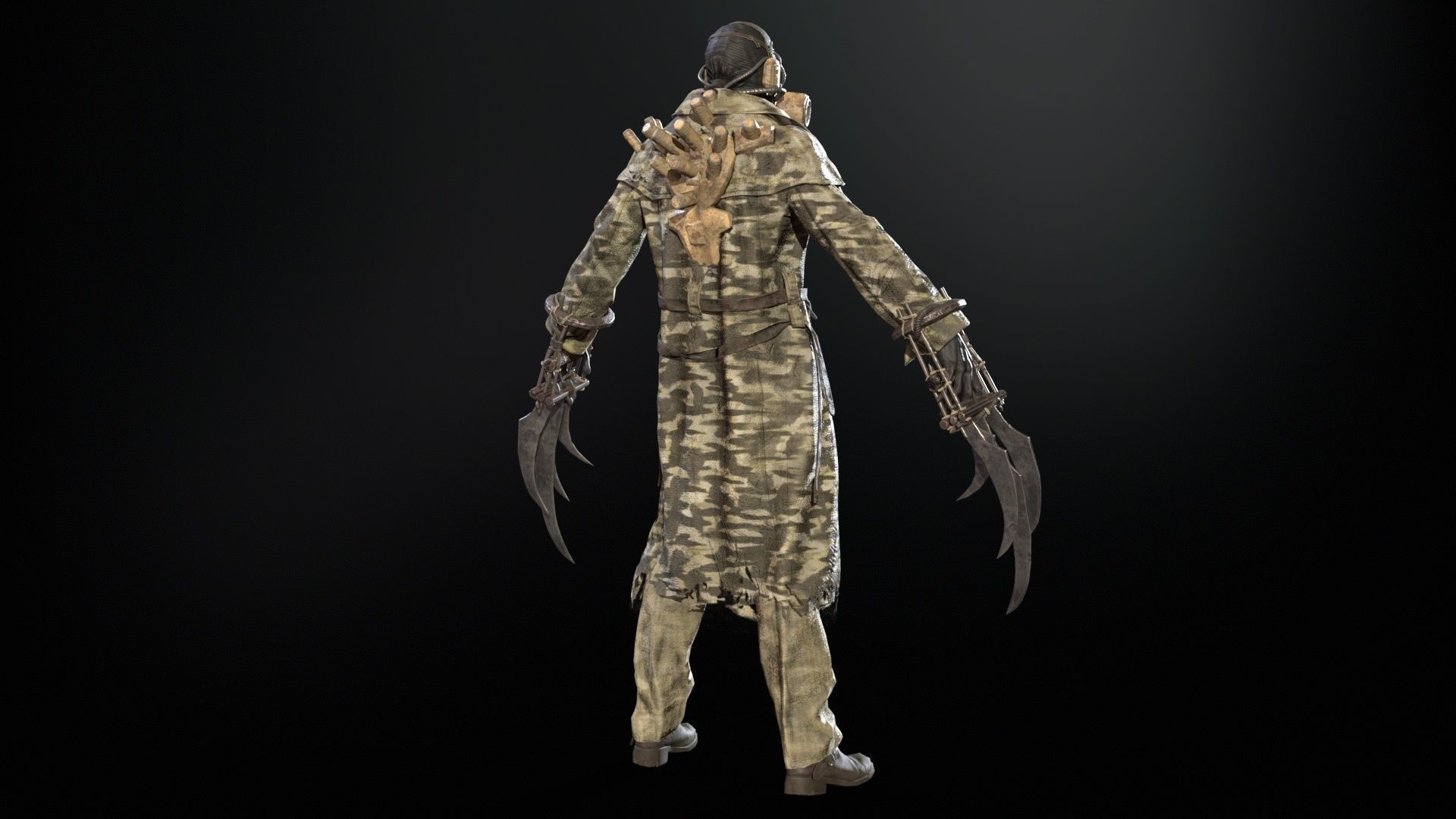 SuperZombie6 Low-poly 3D model_10