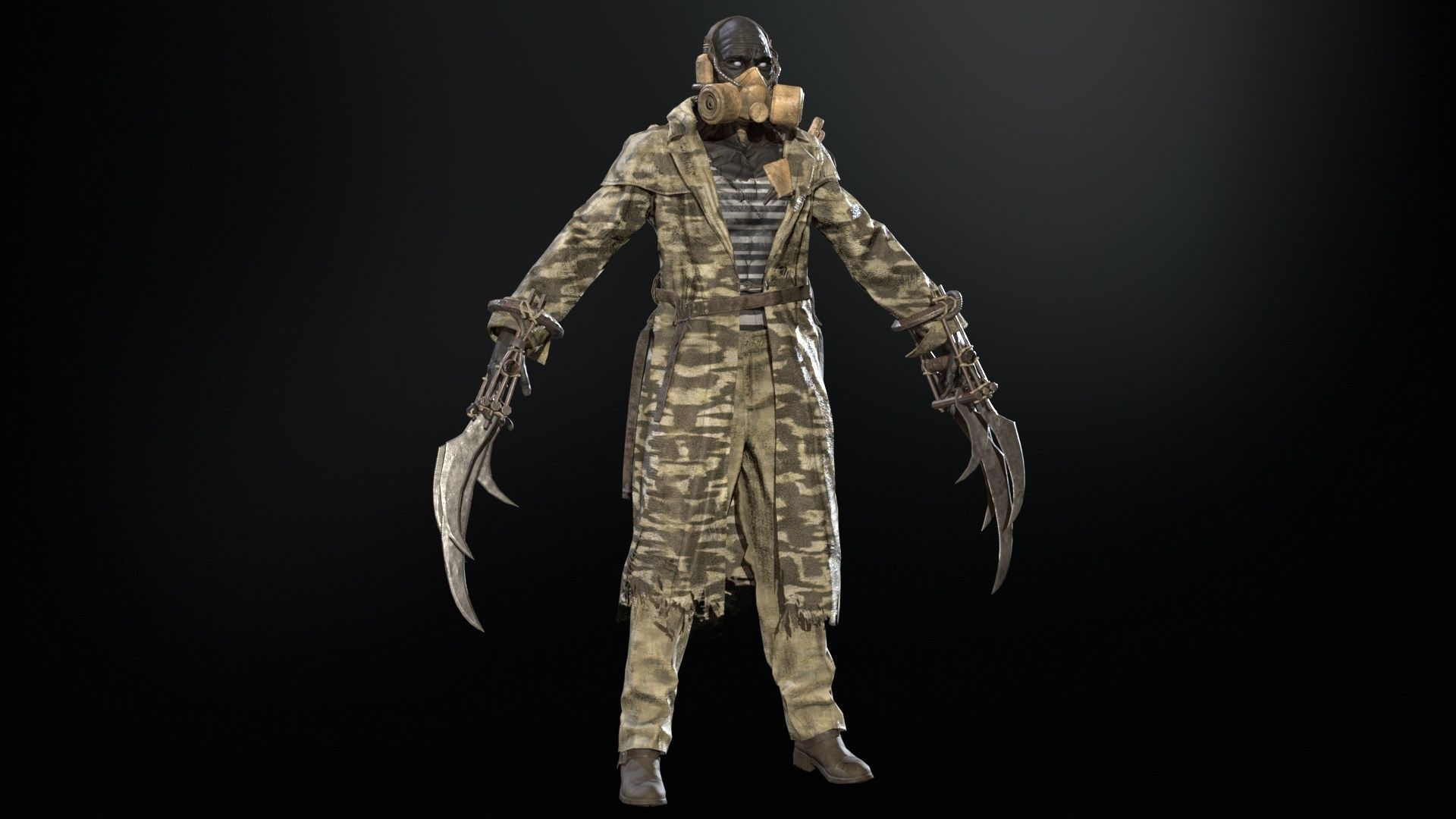 SuperZombie6 Low-poly 3D model_8