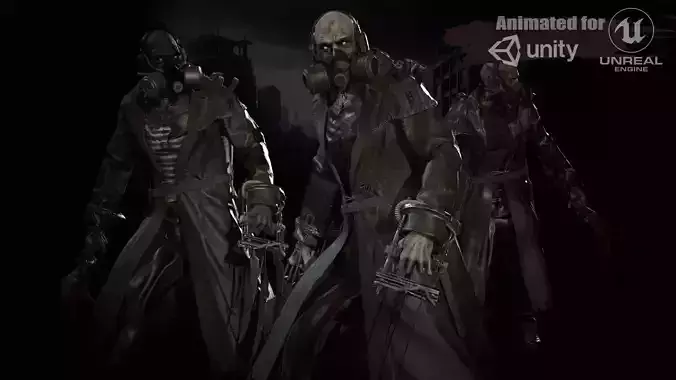 SuperZombie6 Low-poly 3D model