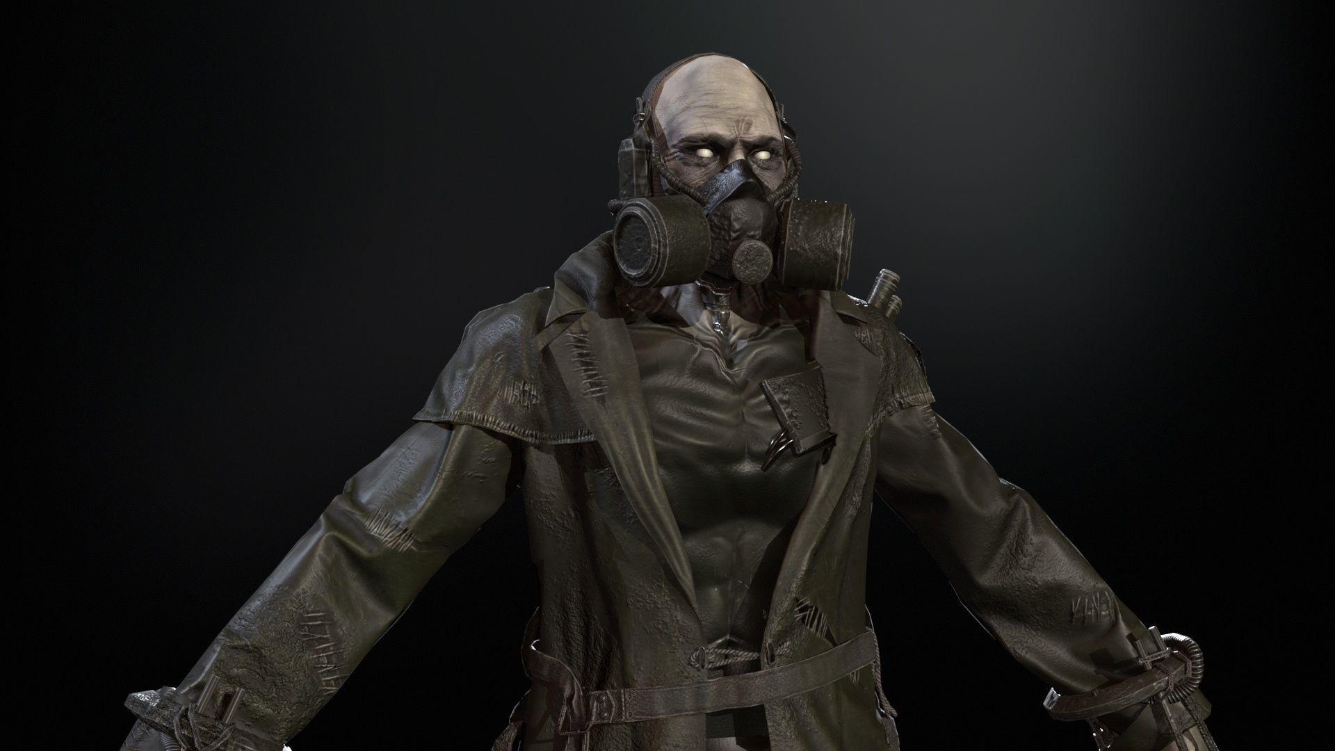 SuperZombie6 Low-poly 3D model_7