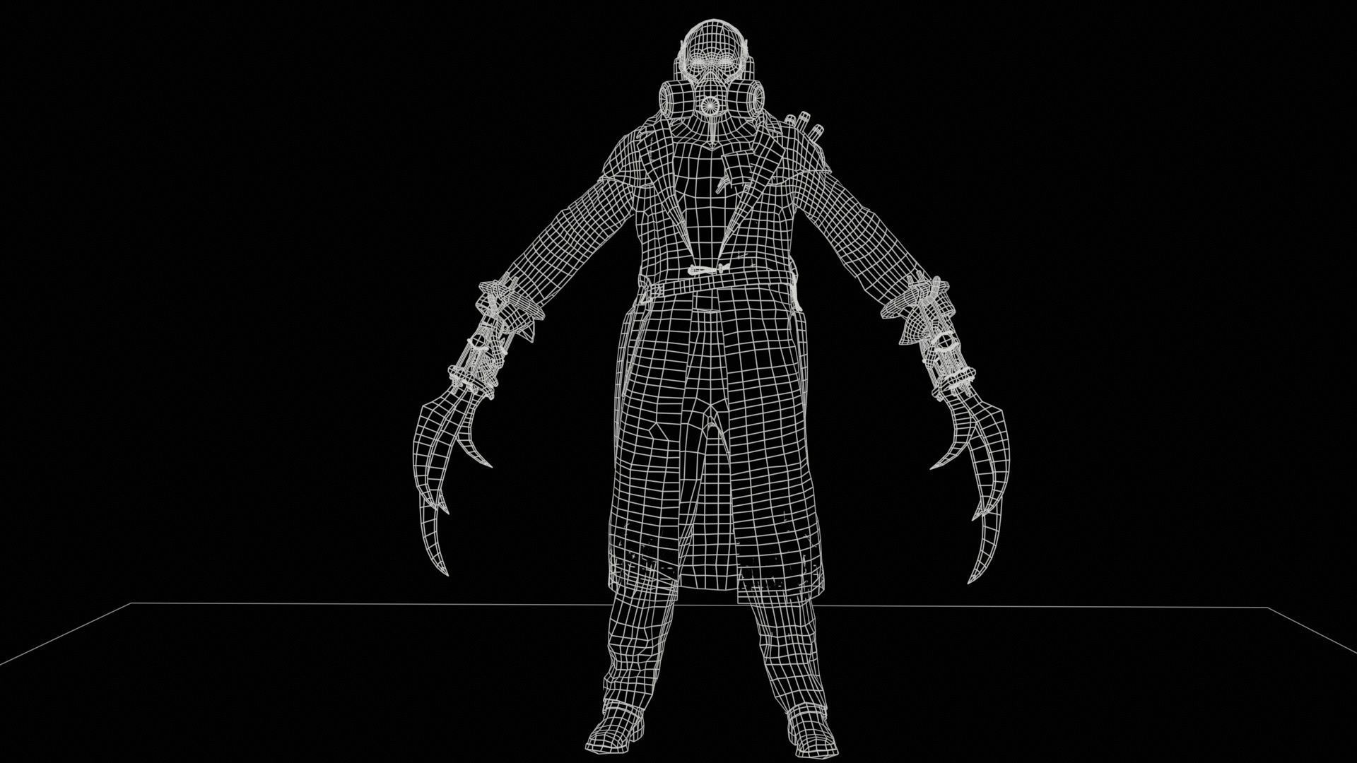 SuperZombie6 Low-poly 3D model_19