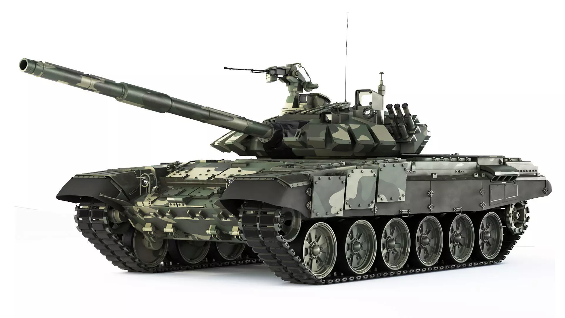 Tank T-72B3 2012 3D model