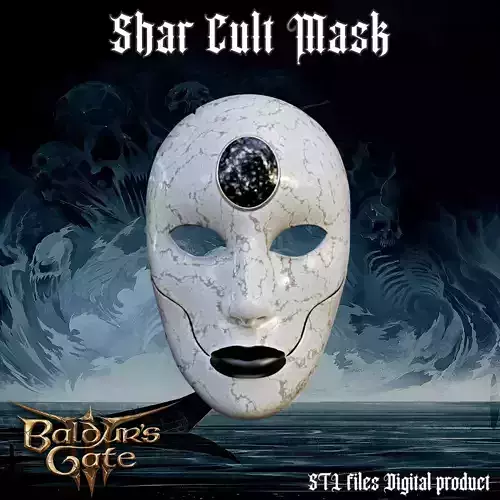 Fantasy Shar Mask Baldurs Gate 3