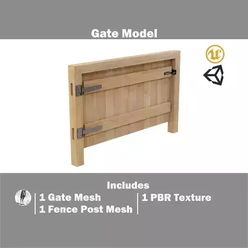 Modular Fence Gate - Solid Top Cap Fence Gate