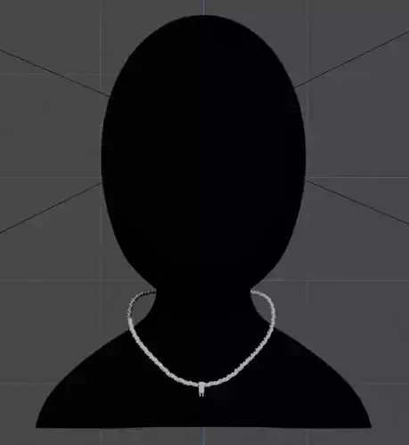 Explore the Future of Style with Our Cuban Chain Low-poly 3D model