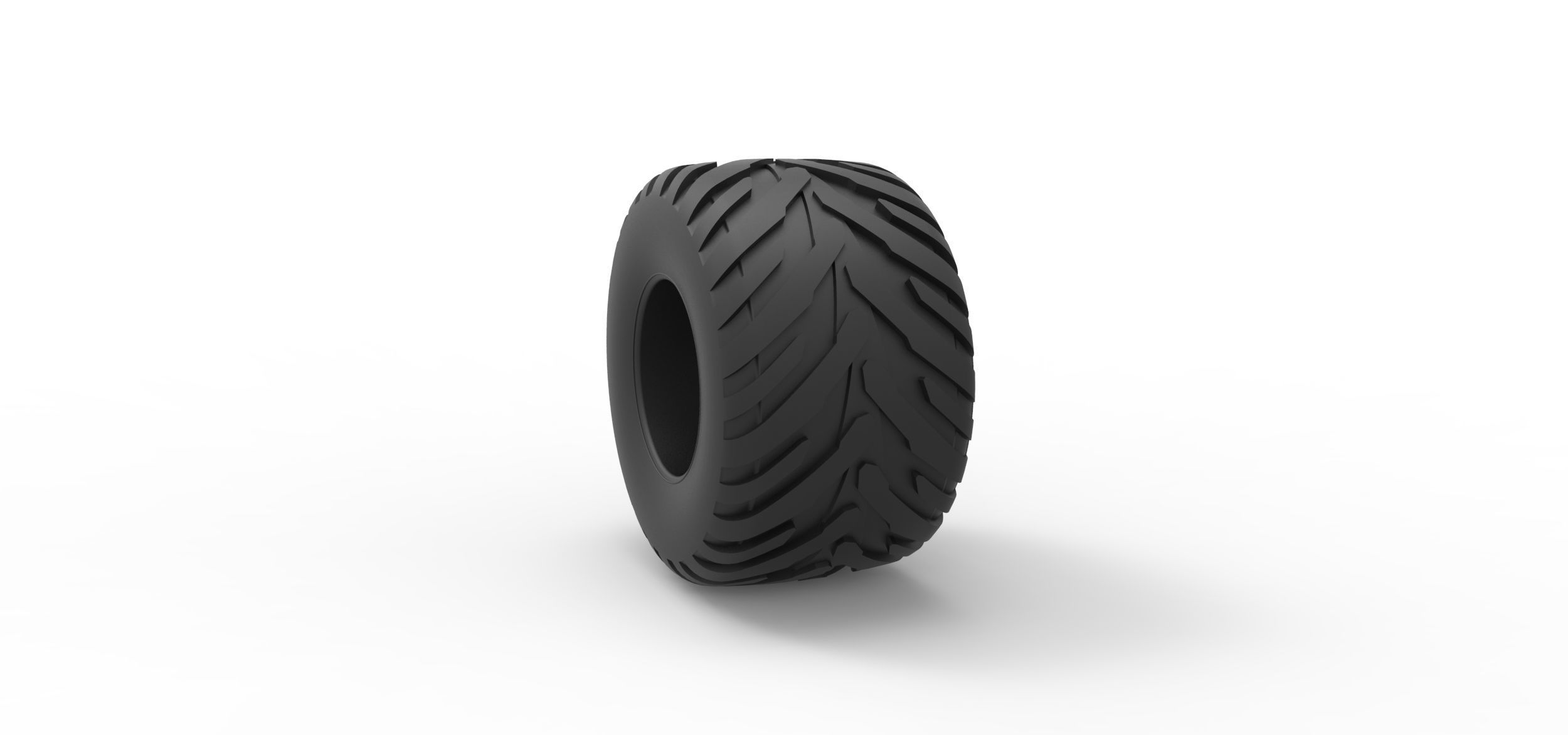Tractor tire 18 Scale 1 to 25 3D print model_7