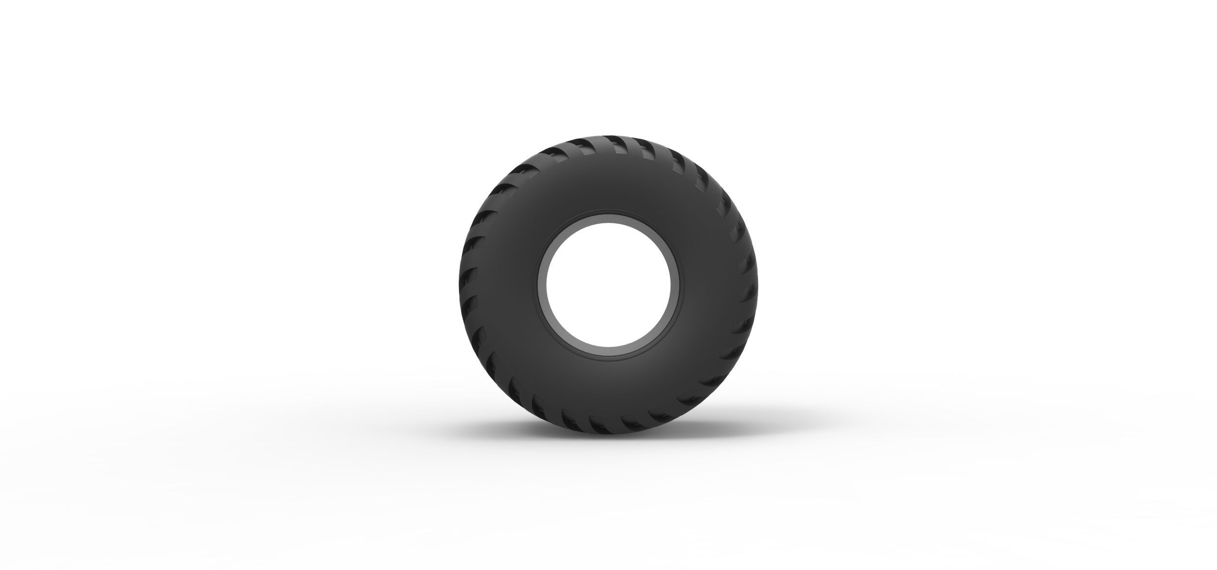 Tractor tire 18 Scale 1 to 25 3D print model_4