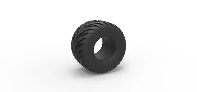Tractor tire 18 Scale 1 to 25