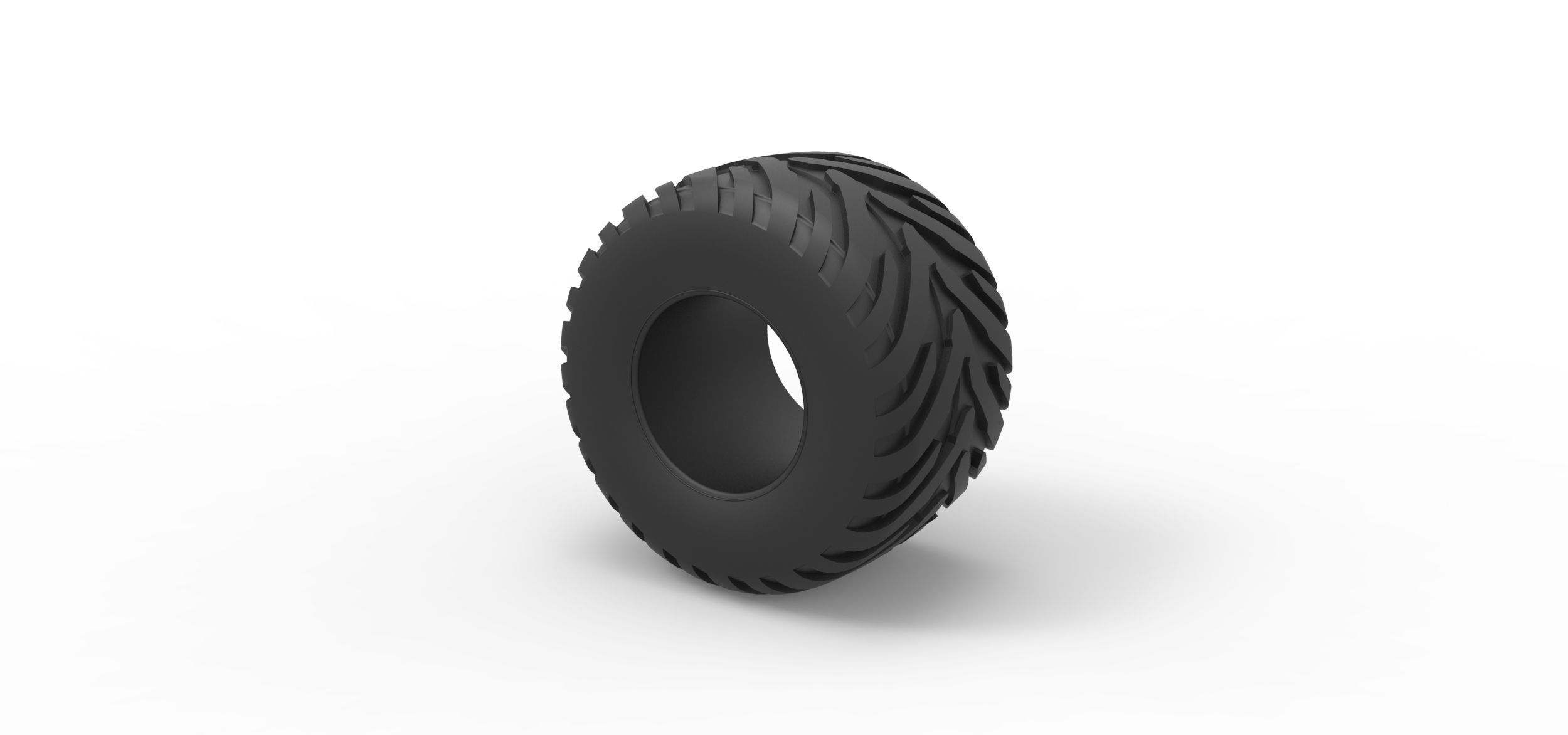 Tractor tire 18 Scale 1 to 25 3D print model_6